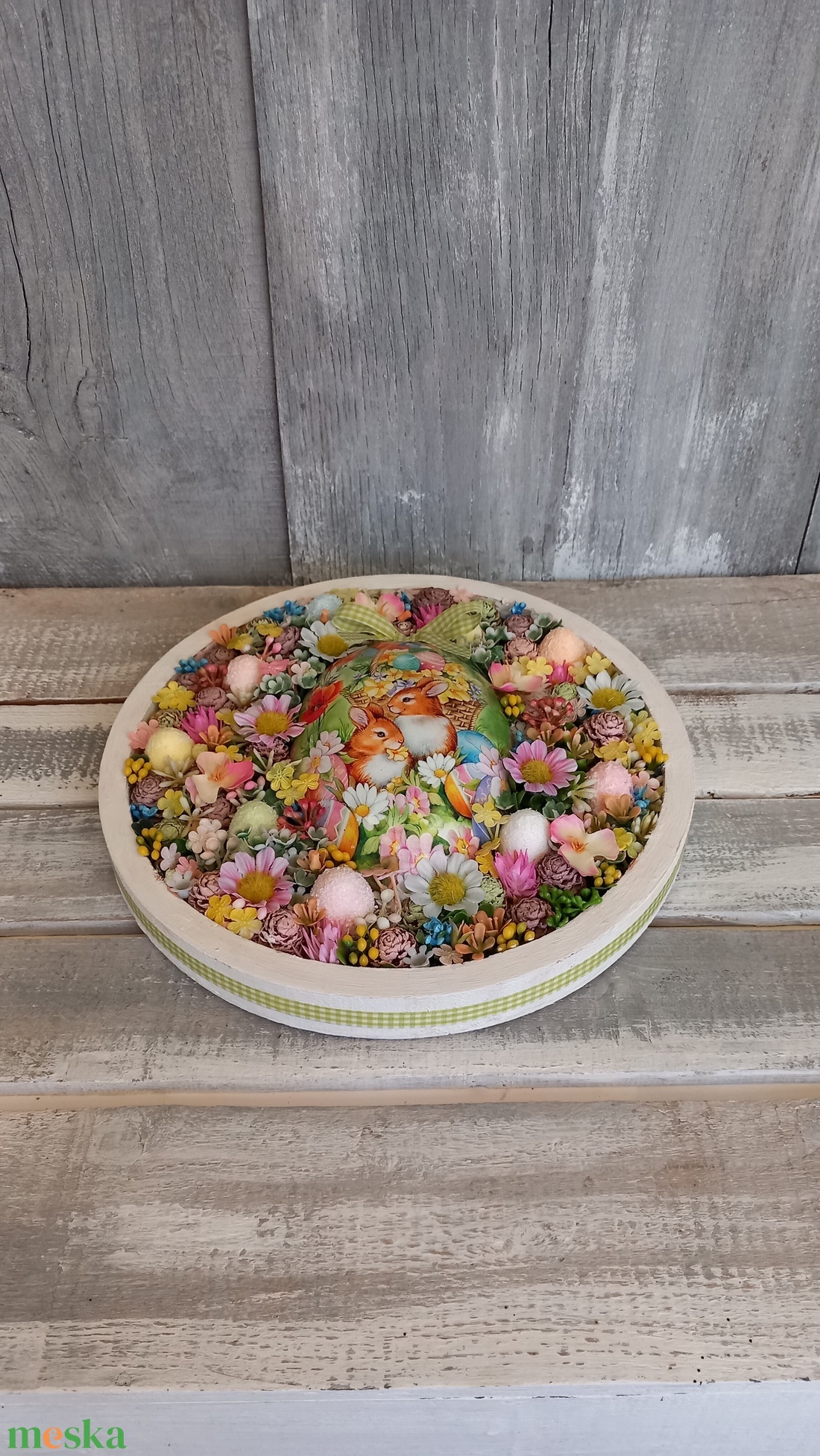 NyusziBarátok- Húsvéti Ajtódísz /Virágos Ajtódísz/Tavaszi Ajtódísz /Falidísz - otthon & életmód - dekoráció - ajtó- és ablak dekoráció - ajtódísz & kopogtató - Meska.hu