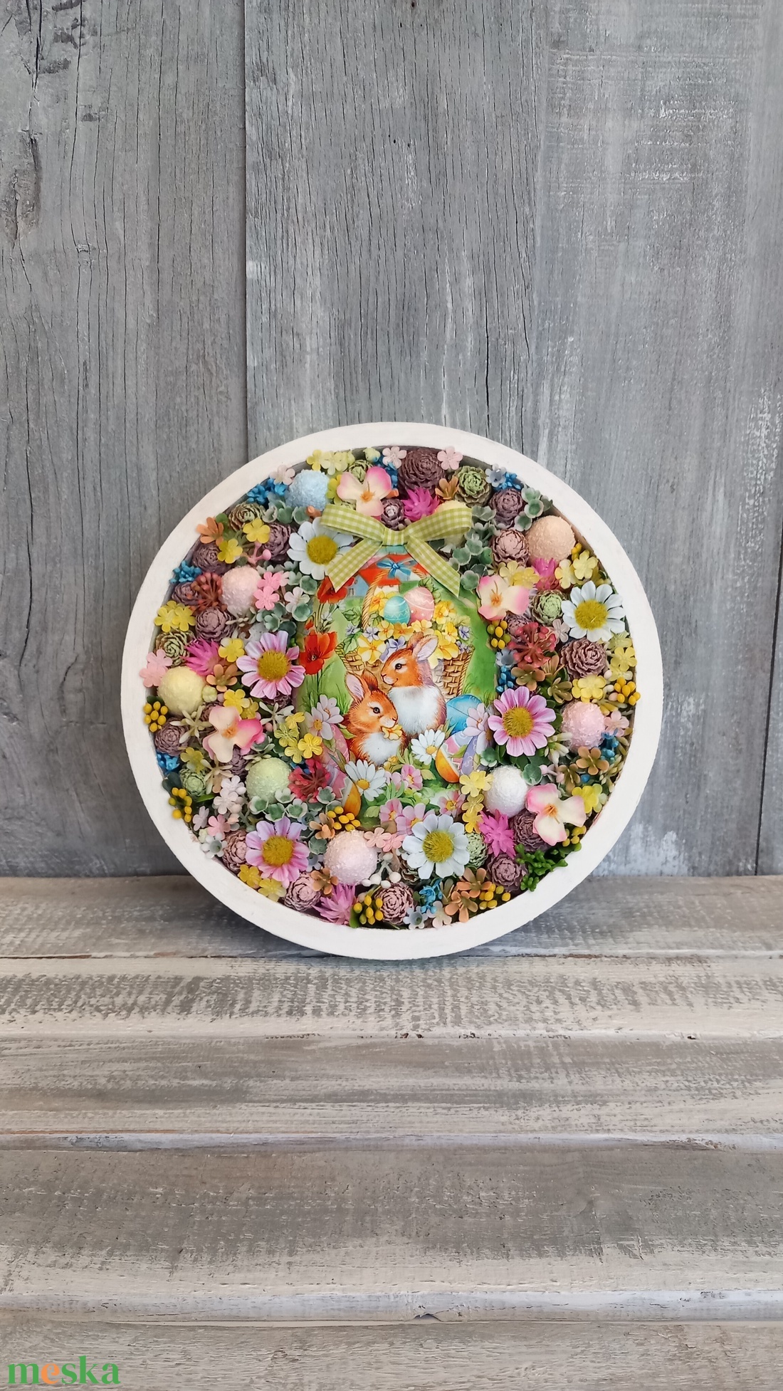 NyusziBarátok- Húsvéti Ajtódísz /Virágos Ajtódísz/Tavaszi Ajtódísz /Falidísz - otthon & életmód - dekoráció - ajtó- és ablak dekoráció - ajtódísz & kopogtató - Meska.hu