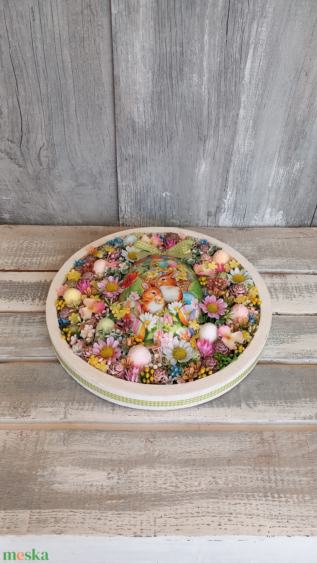 NyusziBarátok- Húsvéti Ajtódísz /Virágos Ajtódísz/Tavaszi Ajtódísz /Falidísz - ünnepi díszek, dekorációk - húsvéti díszek és dekorációk - húsvéti ajtódísz, kopogtató - Meska.hu