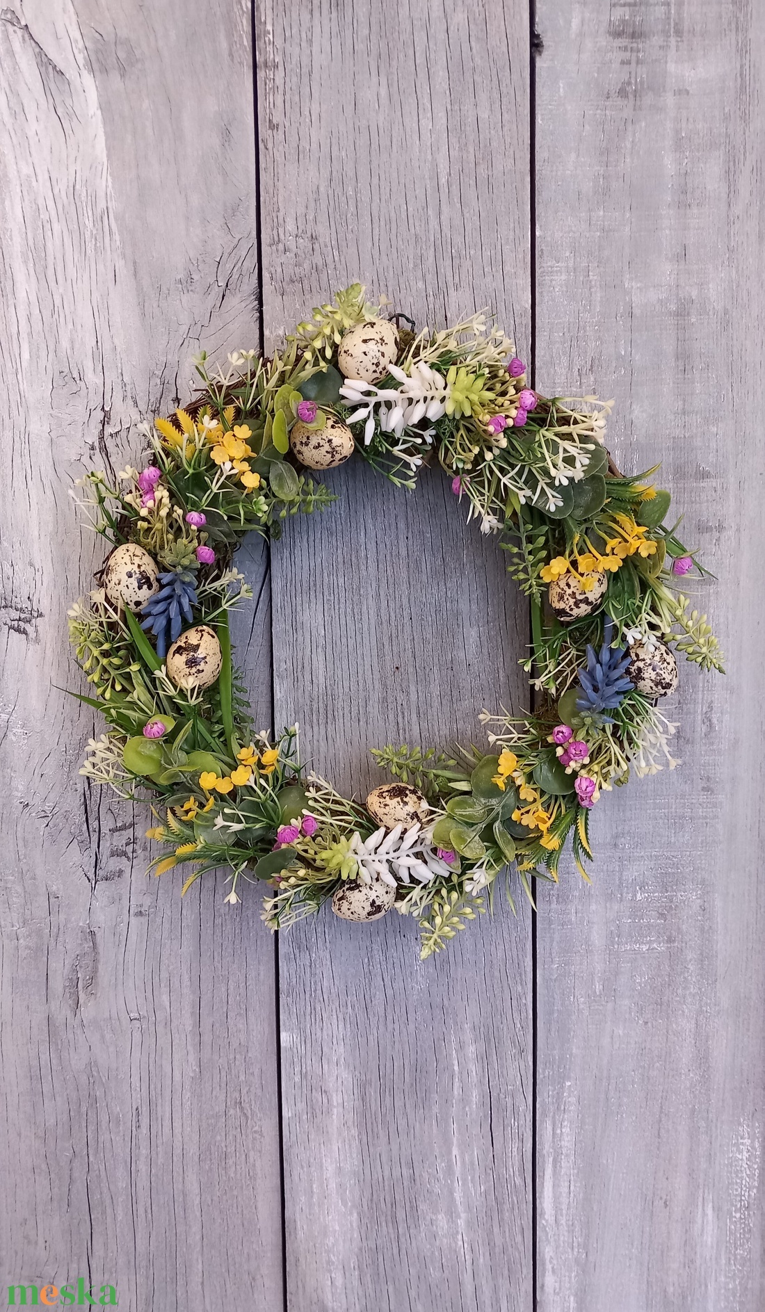 Tarka Tavasz- Tavaszi Kopogtató/Virágos Kopogtató/Tavaszi Ajtódísz/Ajtódísz/Falidísz/Koszorú - otthon & életmód - dekoráció - ajtó- és ablak dekoráció - ajtódísz & kopogtató - Meska.hu