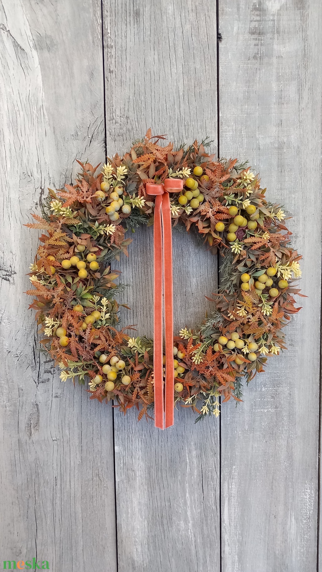 Már Vártalak - Bogyós Kopogtató/ Őszi Kopogtató /Őszi Ajtódísz /Falidísz/ - otthon & életmód - dekoráció - ajtó- és ablak dekoráció - ajtódísz & kopogtató - Meska.hu