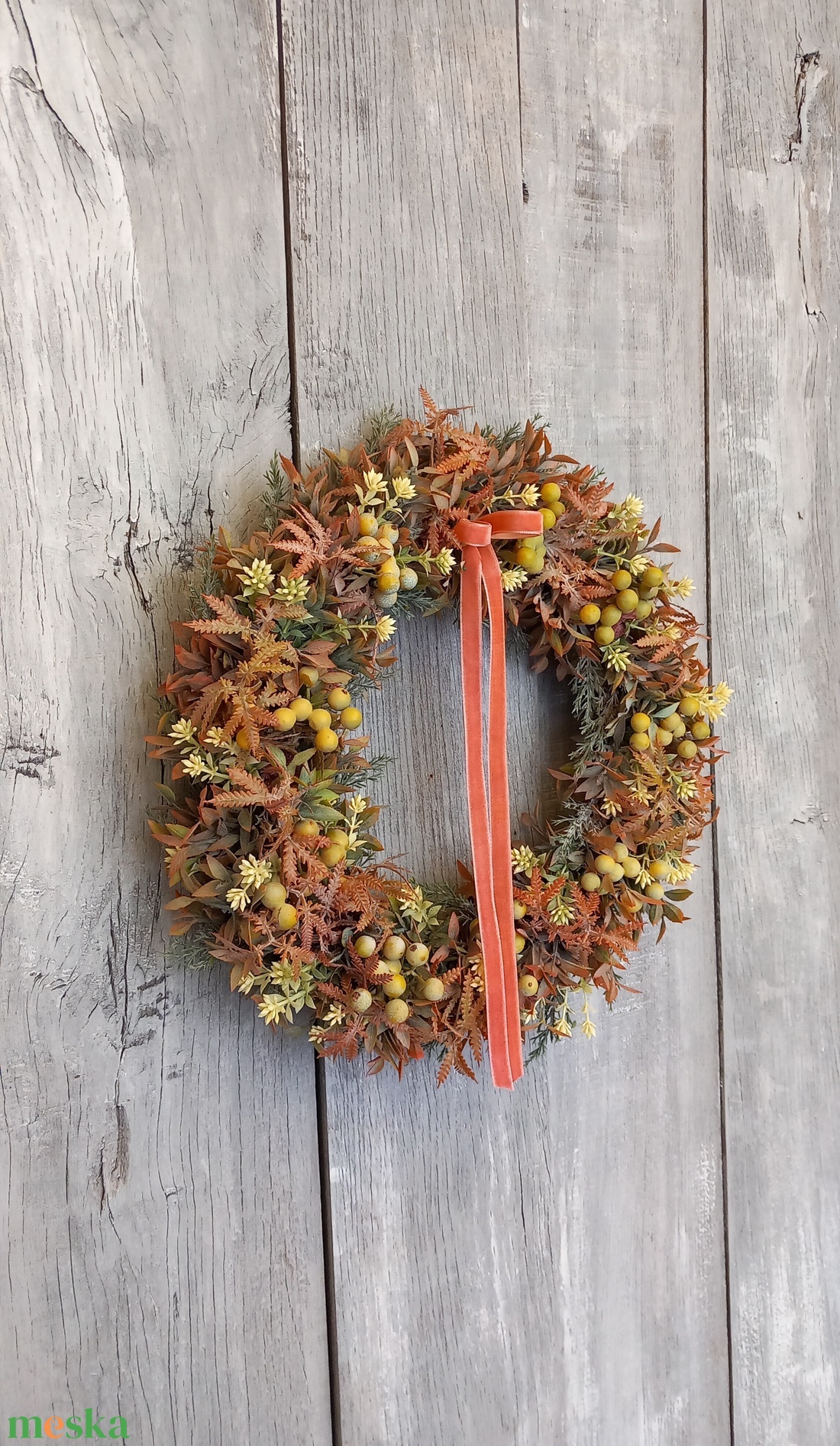 Már Vártalak - Bogyós Kopogtató/ Őszi Kopogtató /Őszi Ajtódísz /Falidísz/ - otthon & életmód - dekoráció - ajtó- és ablak dekoráció - ajtódísz & kopogtató - Meska.hu