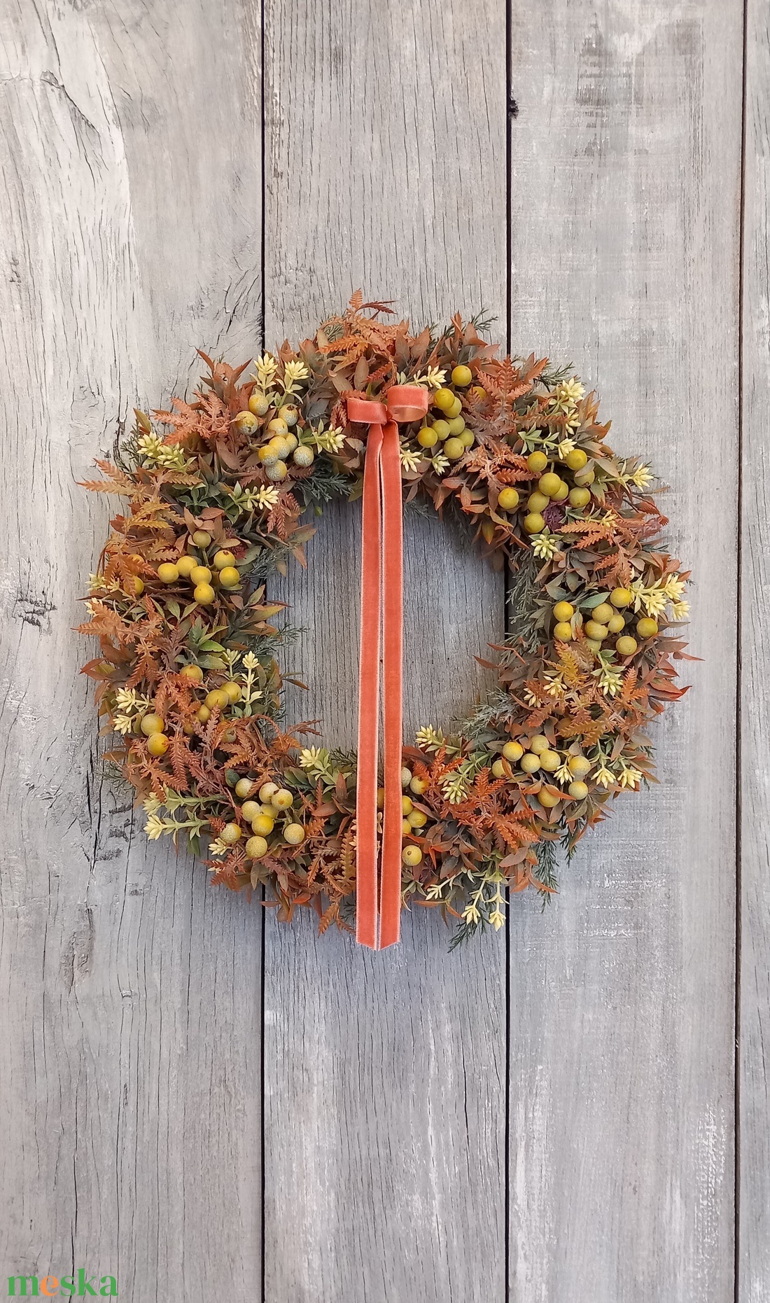 Már Vártalak - Bogyós Kopogtató/ Őszi Kopogtató /Őszi Ajtódísz /Falidísz/ - otthon & életmód - dekoráció - ajtó- és ablak dekoráció - ajtódísz & kopogtató - Meska.hu