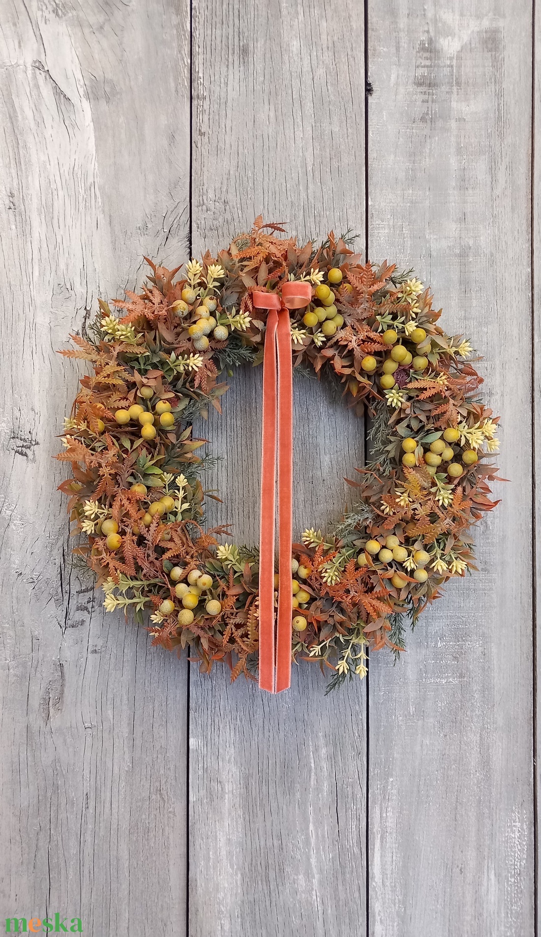 Már Vártalak - Bogyós Kopogtató/ Őszi Kopogtató /Őszi Ajtódísz /Falidísz/ - otthon & életmód - dekoráció - ajtó- és ablak dekoráció - ajtódísz & kopogtató - Meska.hu