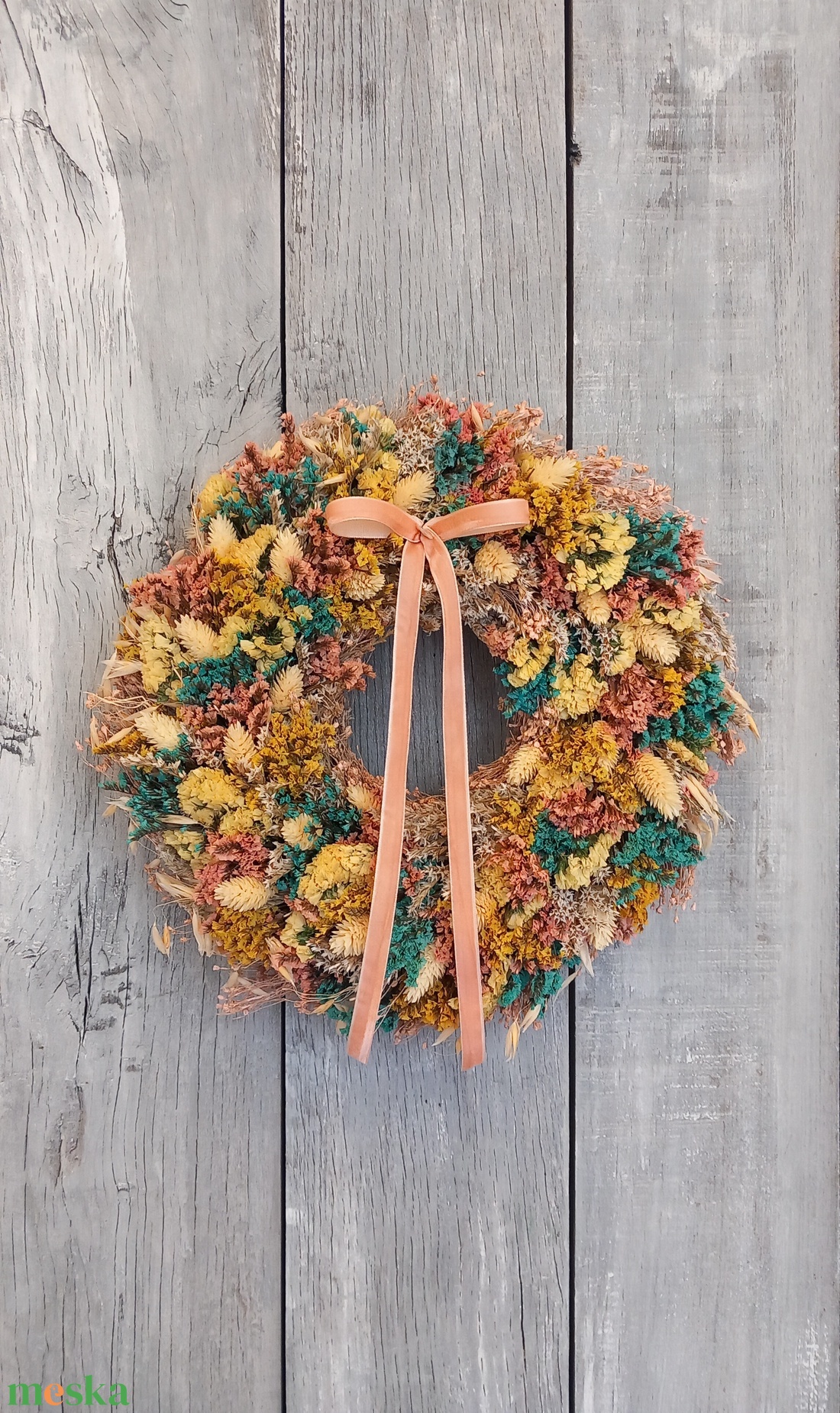 Szárazvirág Szerelem- Szárazvirág Ajtódísz/Tavaszi Ajtódísz/Szárazvirág Kopogtató/Nyári Ajtódísz/Falidísz/Koszorú - otthon & életmód - dekoráció - ajtó- és ablak dekoráció - ajtódísz & kopogtató - Meska.hu