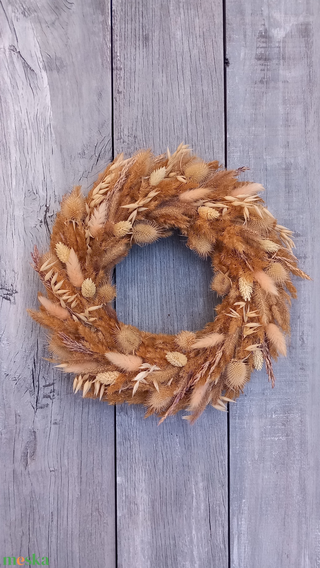 Natural- Szárazvirág Ajtódísz/Ajtódísz/Szárazvirág Kopogtató/Nyári Ajtódísz/Falidísz/Koszorú - otthon & életmód - dekoráció - ajtó- és ablak dekoráció - ajtódísz & kopogtató - Meska.hu