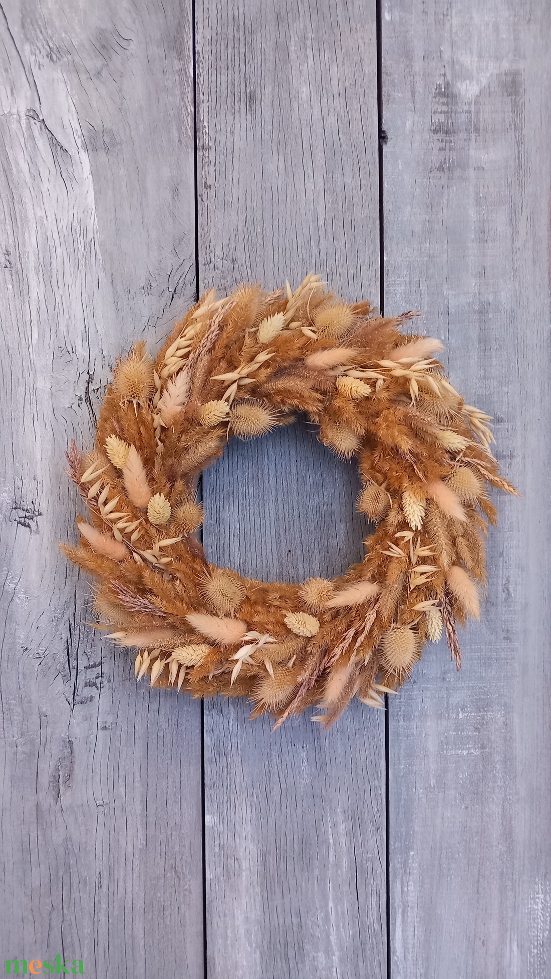 Natural- Szárazvirág Ajtódísz/Ajtódísz/Szárazvirág Kopogtató/Nyári Ajtódísz/Falidísz/Koszorú - otthon & életmód - dekoráció - ajtó- és ablak dekoráció - ajtódísz & kopogtató - Meska.hu