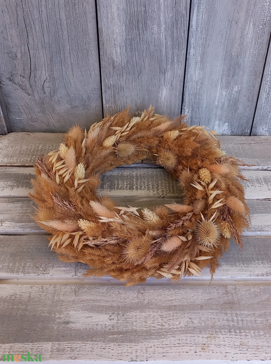 Natural- Szárazvirág Ajtódísz/Ajtódísz/Szárazvirág Kopogtató/Nyári Ajtódísz/Falidísz/Koszorú - otthon & életmód - dekoráció - ajtó- és ablak dekoráció - ajtódísz & kopogtató - Meska.hu