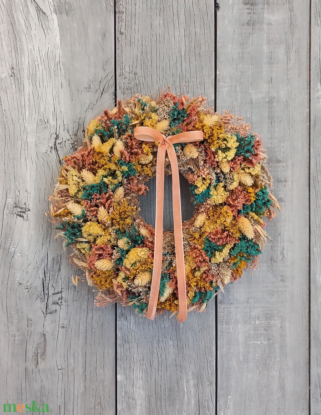 Szárazvirág Szerelem- Szárazvirág Ajtódísz/Tavaszi Ajtódísz/Szárazvirág Kopogtató/Nyári Ajtódísz/Falidísz/Koszorú - otthon & életmód - dekoráció - ajtó- és ablak dekoráció - ajtódísz & kopogtató - Meska.hu