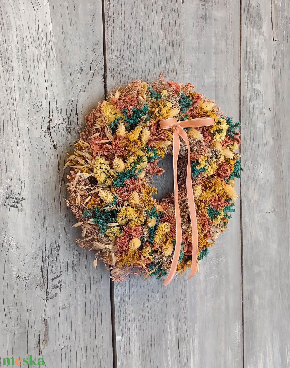 Szárazvirág Szerelem- Szárazvirág Ajtódísz/Tavaszi Ajtódísz/Szárazvirág Kopogtató/Nyári Ajtódísz/Falidísz/Koszorú - otthon & életmód - dekoráció - ajtó- és ablak dekoráció - ajtódísz & kopogtató - Meska.hu