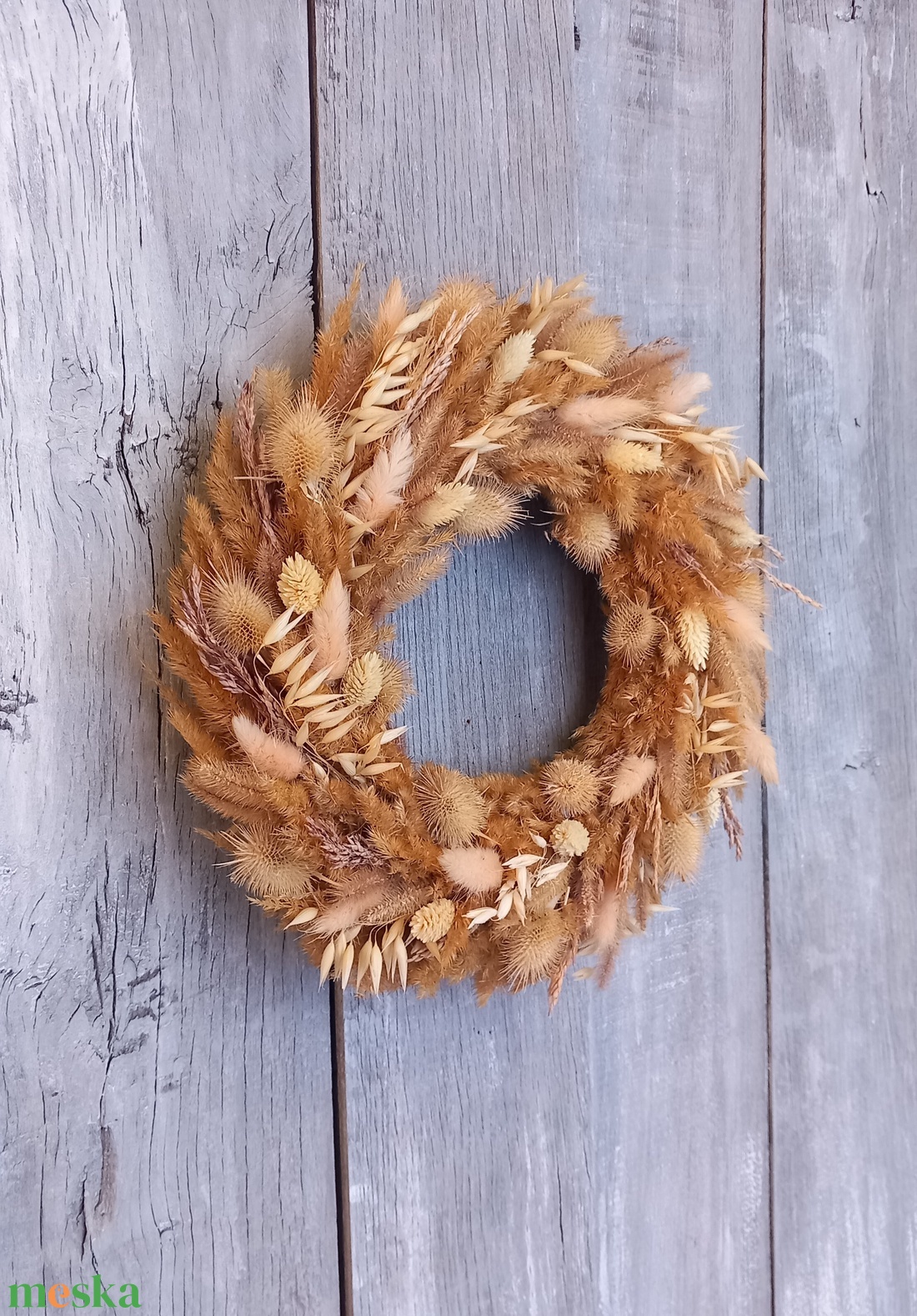 Natural- Szárazvirág Ajtódísz/Ajtódísz/Szárazvirág Kopogtató/Nyári Ajtódísz/Falidísz/Koszorú - otthon & életmód - dekoráció - ajtó- és ablak dekoráció - ajtódísz & kopogtató - Meska.hu