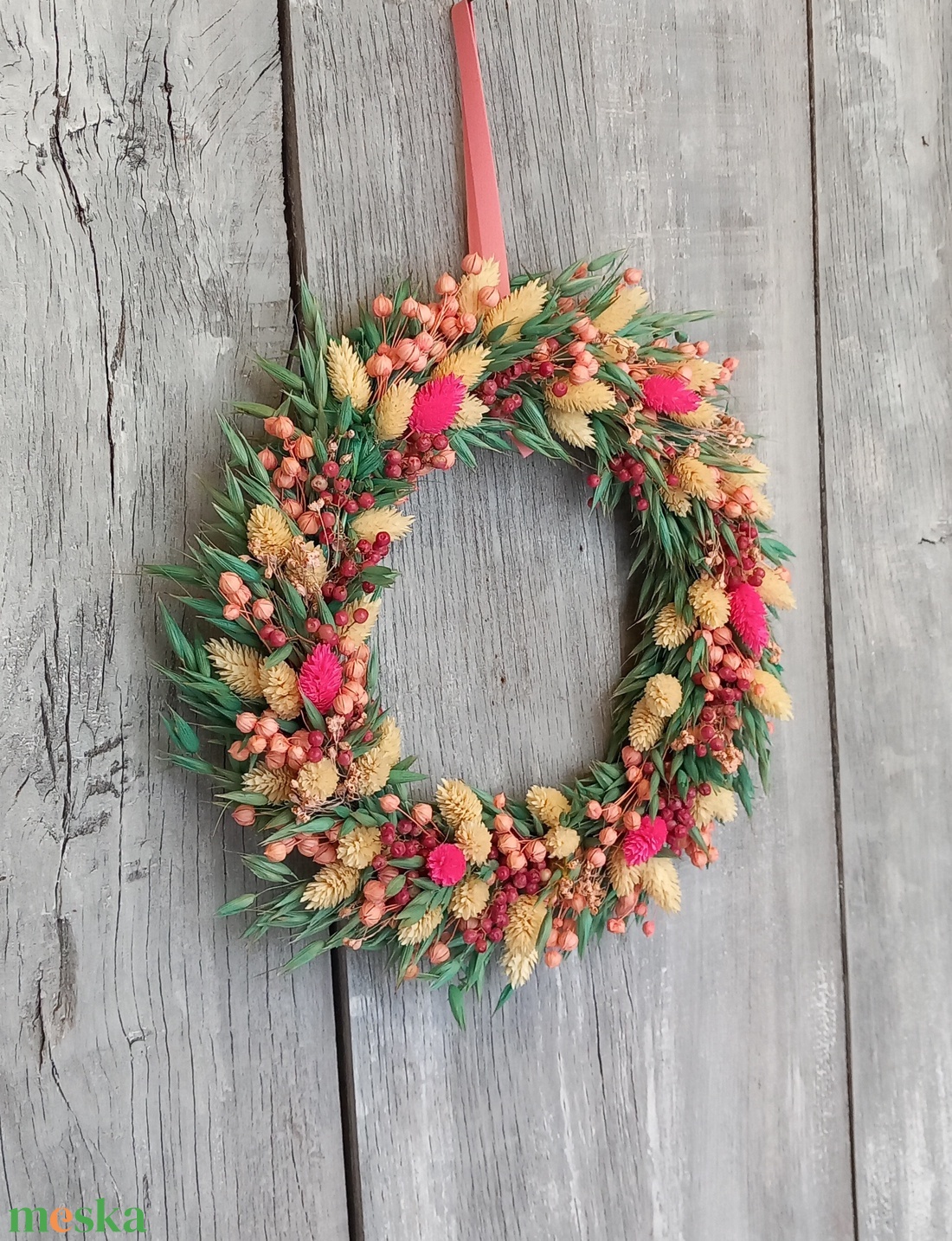 Varázslat- Szárazvirág Ajtódísz/Ajtódísz/Szárazvirág Kopogtató/Nyári Ajtódísz/Falidísz/Koszorú/Virágdekoráció - otthon & életmód - dekoráció - ajtó- és ablak dekoráció - ajtódísz & kopogtató - Meska.hu