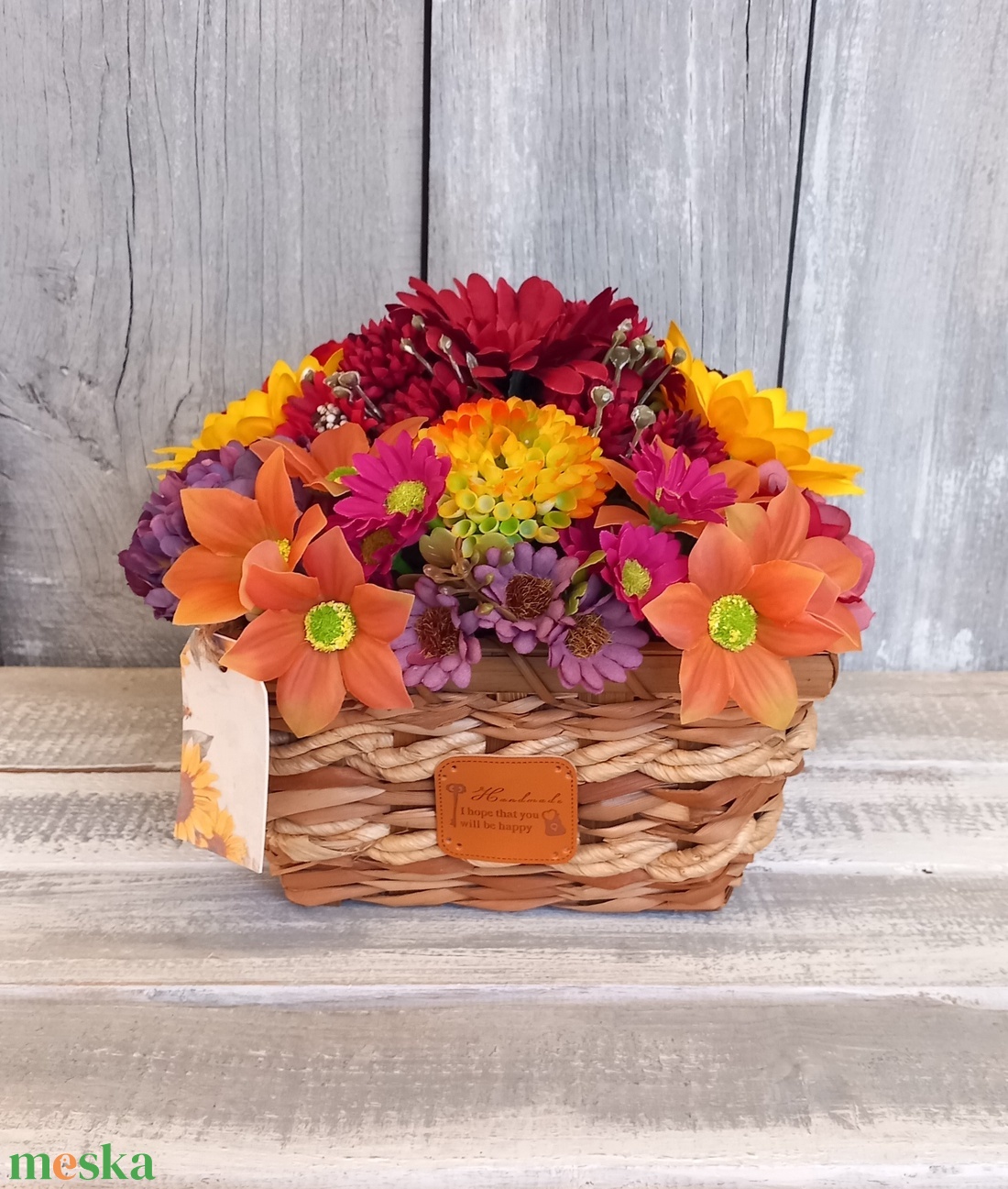 Energia - Nyári Asztaldísz/Virágos Asztaldísz/Köszöntő Asztaldísz/Virágdekoráció/Asztaldísz - otthon & életmód - virágdekoráció - virágdíszek - asztali virágdísz - Meska.hu