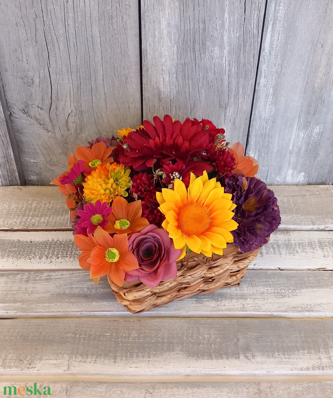 Energia - Nyári Asztaldísz/Virágos Asztaldísz/Köszöntő Asztaldísz/Virágdekoráció/Asztaldísz - otthon & életmód - virágdekoráció - virágdíszek - asztali virágdísz - Meska.hu