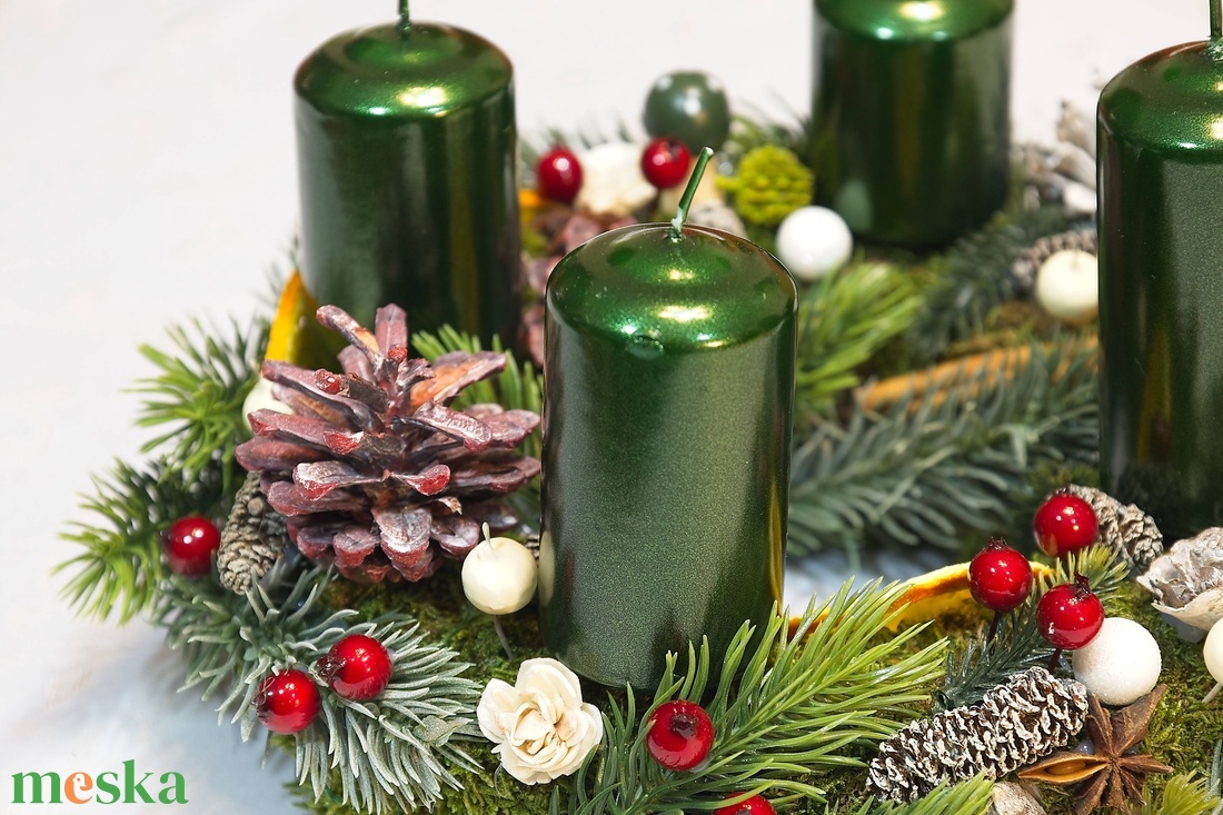 Adventi koszorú - karácsony - adventi díszek - adventi koszorú - Meska.hu