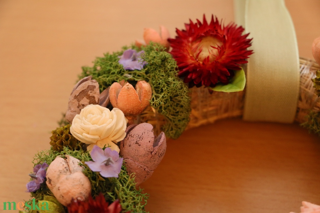 Virágos Koszorú - kellékek & szerszámok - dekorációs kellékek - koszorú, koszorúalap - Meska.hu