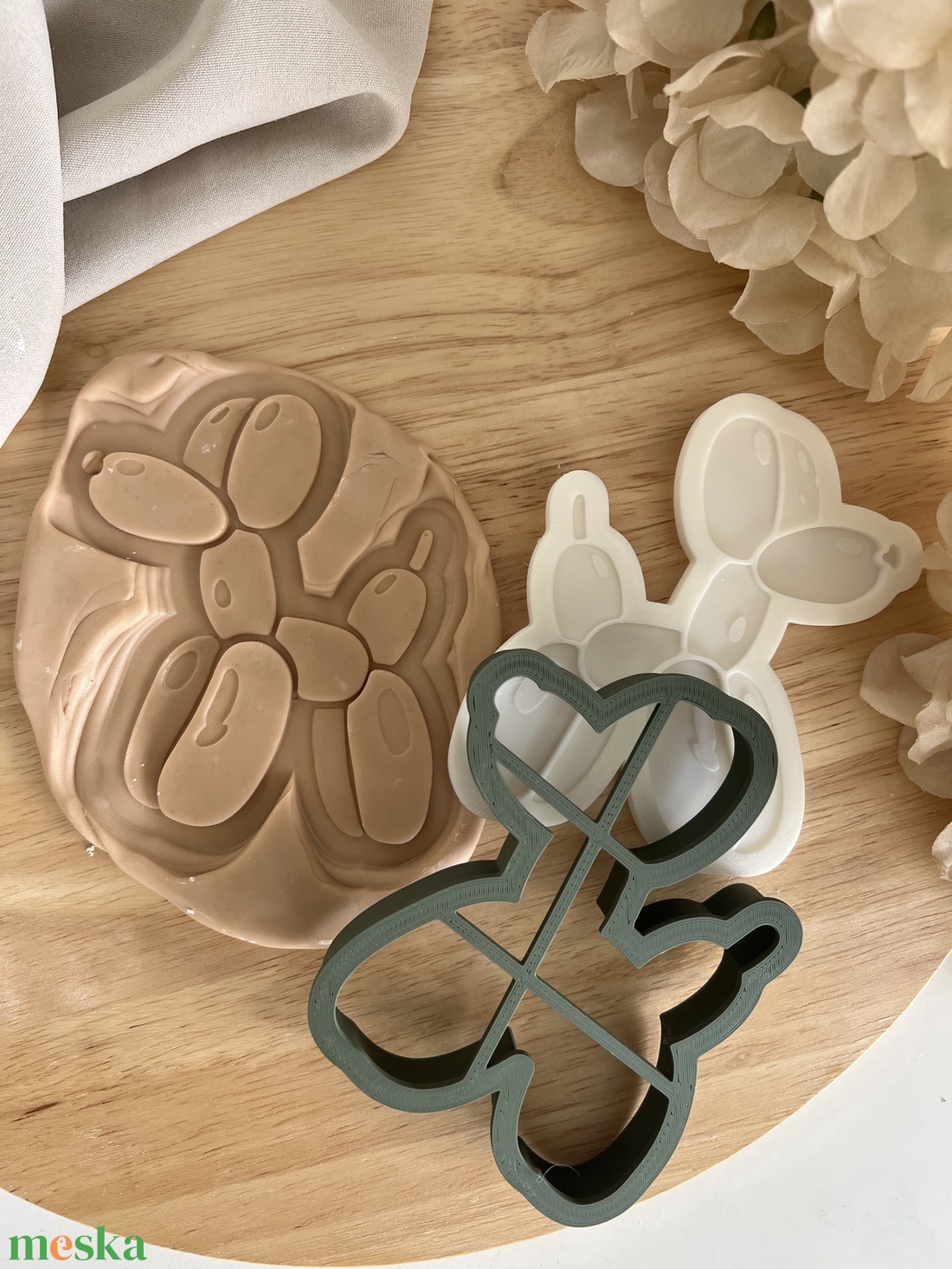 3D fondant forma és kiszúró - Balloon Dog - otthon & életmód - konyhafelszerelés, tálalás - sütés, főzés - sütikiszúró - Meska.hu