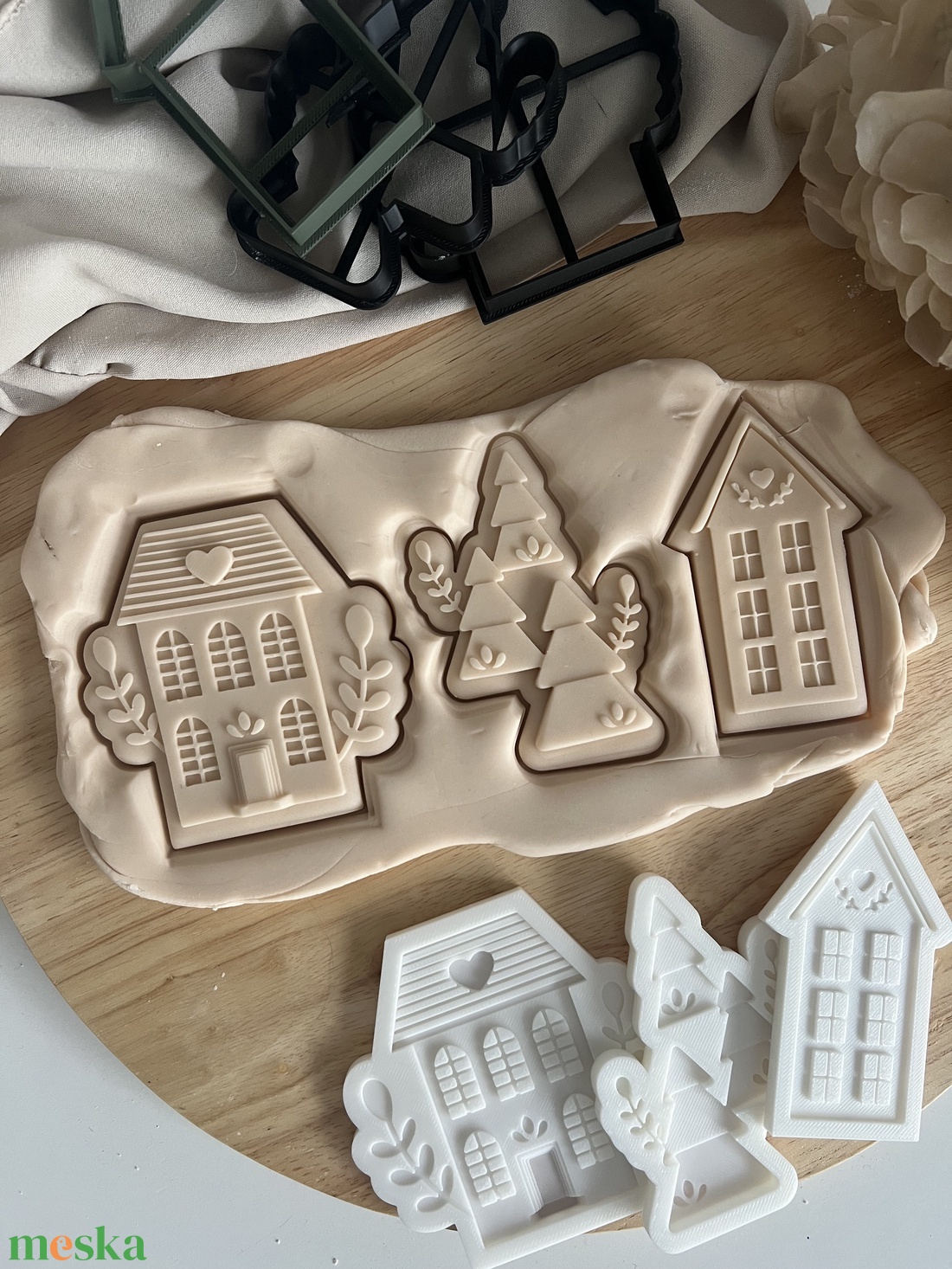 3D fondant forma és sütikiszúró - Karácsonyi házak 3 darabos szett - otthon & életmód - konyhafelszerelés, tálalás - sütés, főzés - sütikiszúró - Meska.hu 3D fondant forma és sütikiszúró - Karácsonyi házak 3 darabos szett - otthon & életmód - konyhafelszerelés, tálalás - sütés, főzés - sütikiszúró - Meska.hu