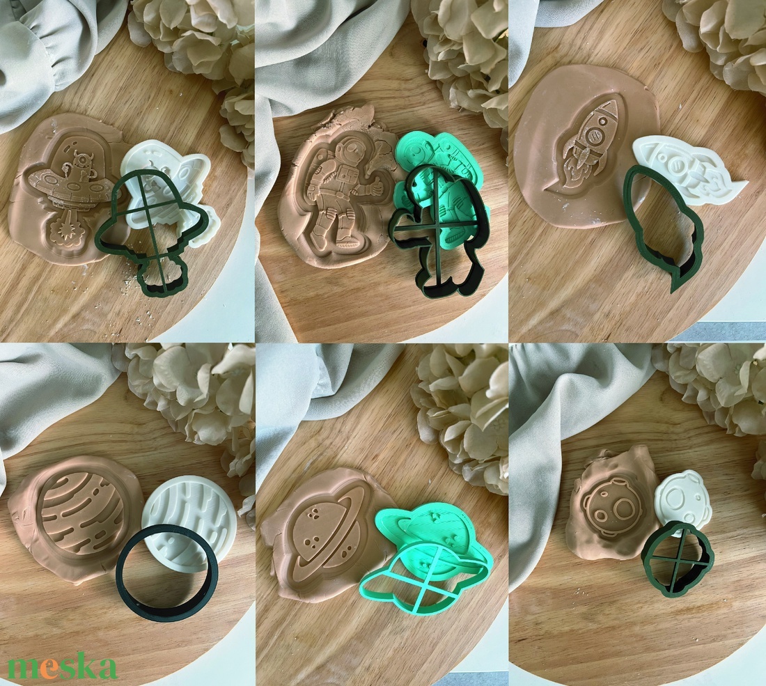 3D fondant forma és sütikiszúró - Űrutazás 6 darabos szett - otthon & életmód - konyhafelszerelés, tálalás - sütés, főzés - sütikiszúró - Meska.hu 3D fondant forma és sütikiszúró - Űrutazás 6 darabos szett - otthon & életmód - konyhafelszerelés, tálalás - sütés, főzés - sütikiszúró - Meska.hu