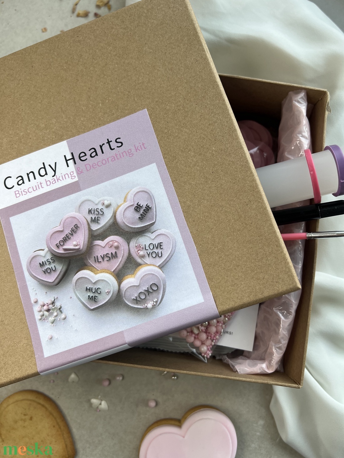 DIY Mézeskalács díszítő doboz -Candy Hearts - sütikiszúróval - diy (csináld magad) - egységcsomag - Meska.hu DIY Mézeskalács díszítő doboz -Candy Hearts - sütikiszúróval - diy (csináld magad) - egységcsomag - Meska.hu