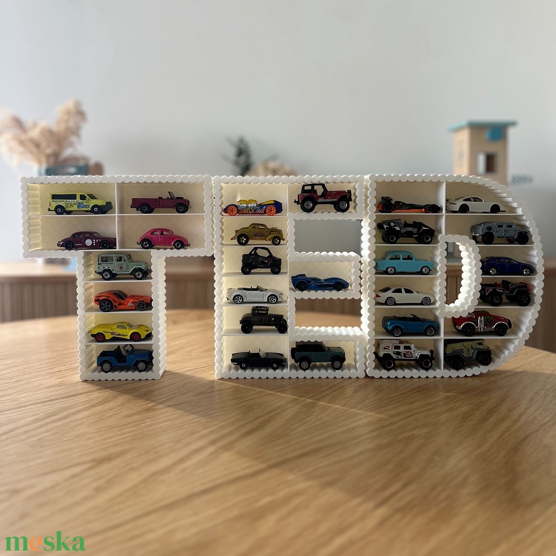Matchbox fali tároló Hot Wheels polc Kisautó Játék tartó - 3D nyomtatott - fenntartható - modern - Montessori - otthon & életmód - babaszoba, gyerekszoba - játéktároló - Meska.hu