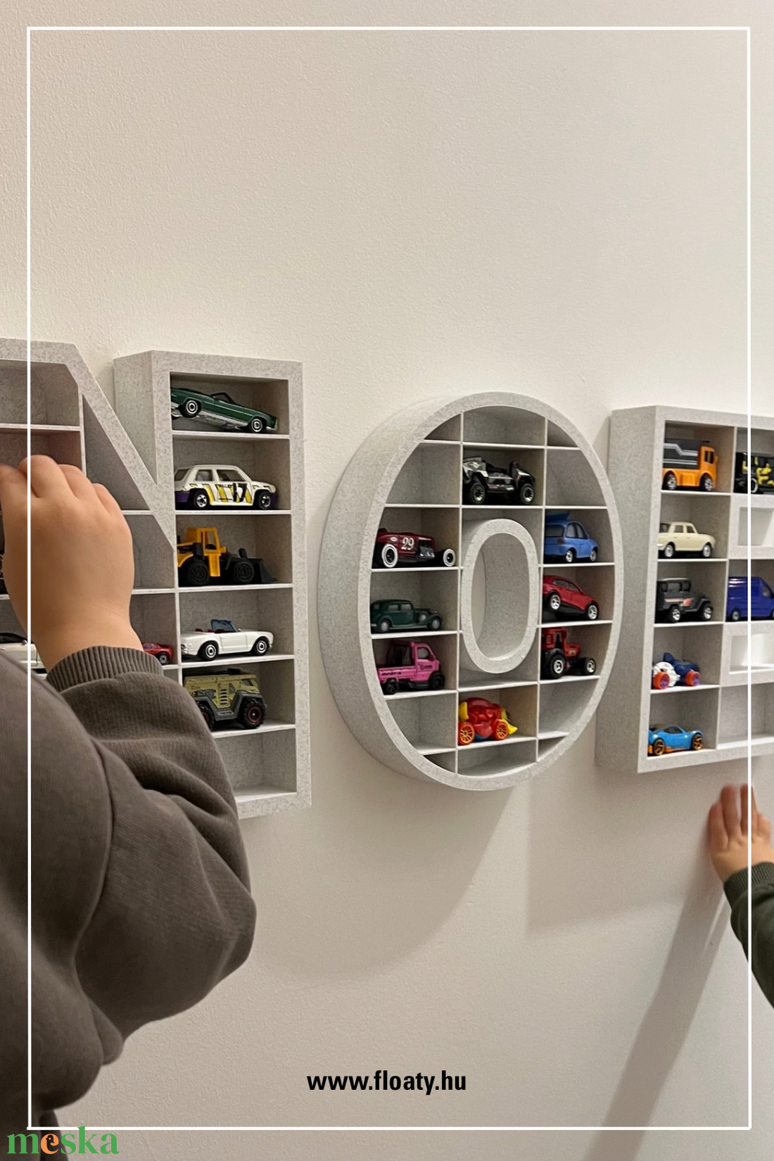 Matchbox fali tároló Hot Wheels polc Kisautó Játék tartó - 3D nyomtatott - fenntartható - modern - Montessori - baba - mama - babaszobabútor - játéktároló - Meska.hu