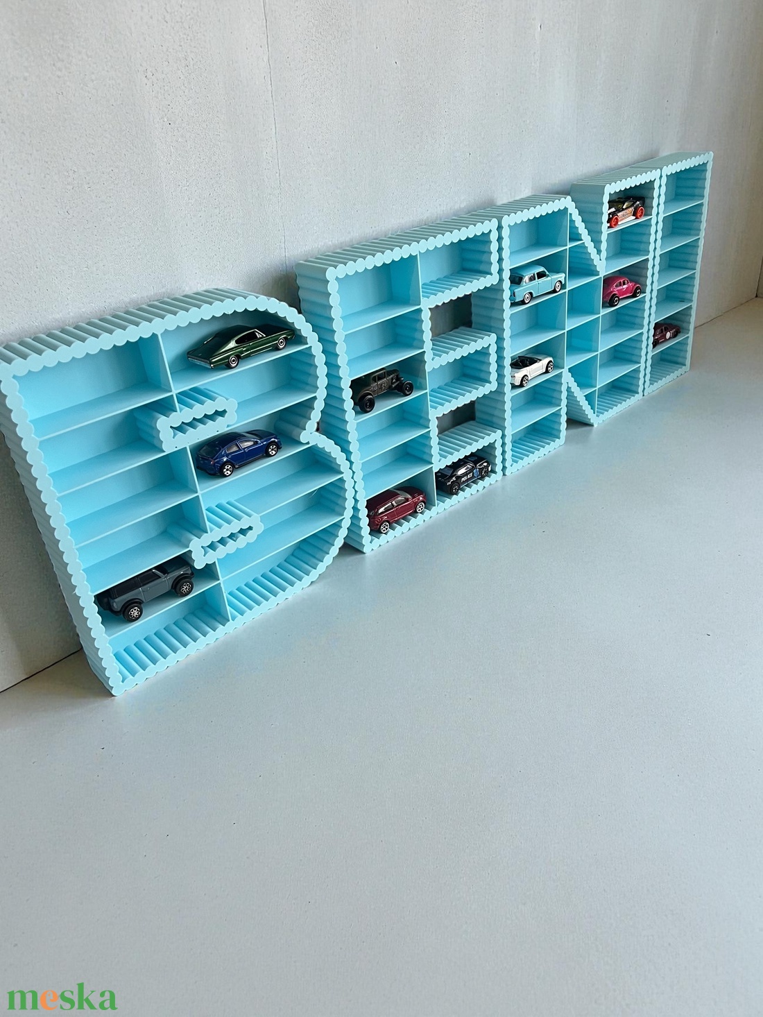 Matchbox fali tároló Hot Wheels polc Kisautó Játék tartó - 3D nyomtatott - fenntartható - modern - Montessori - baba - mama - babaszobabútor - játéktároló - Meska.hu