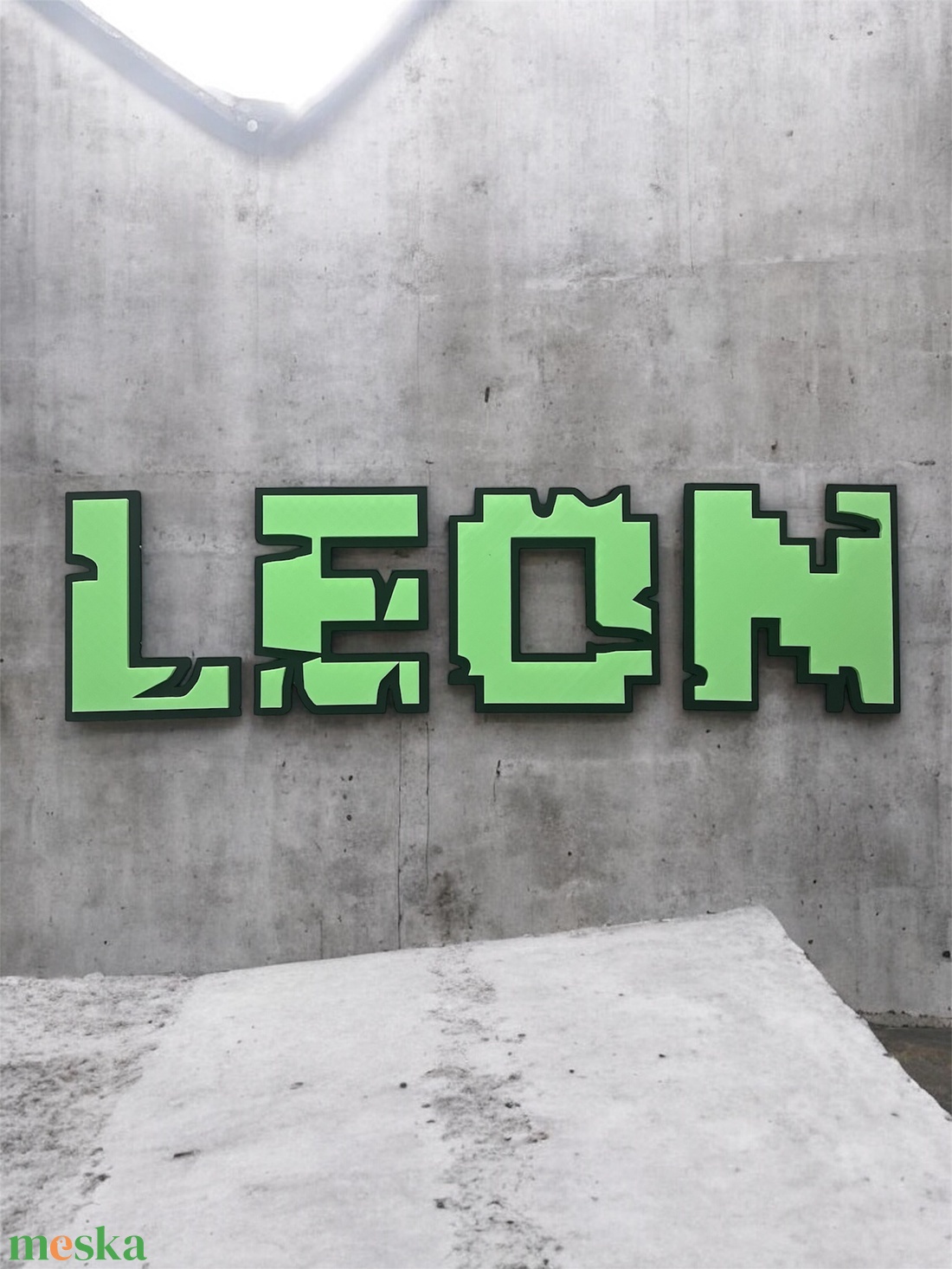 Gyerekszoba név tábla - Minecraft - Sötétben világít - baba - mama - babaszoba dekoráció - gyerek névtábla - Meska.hu