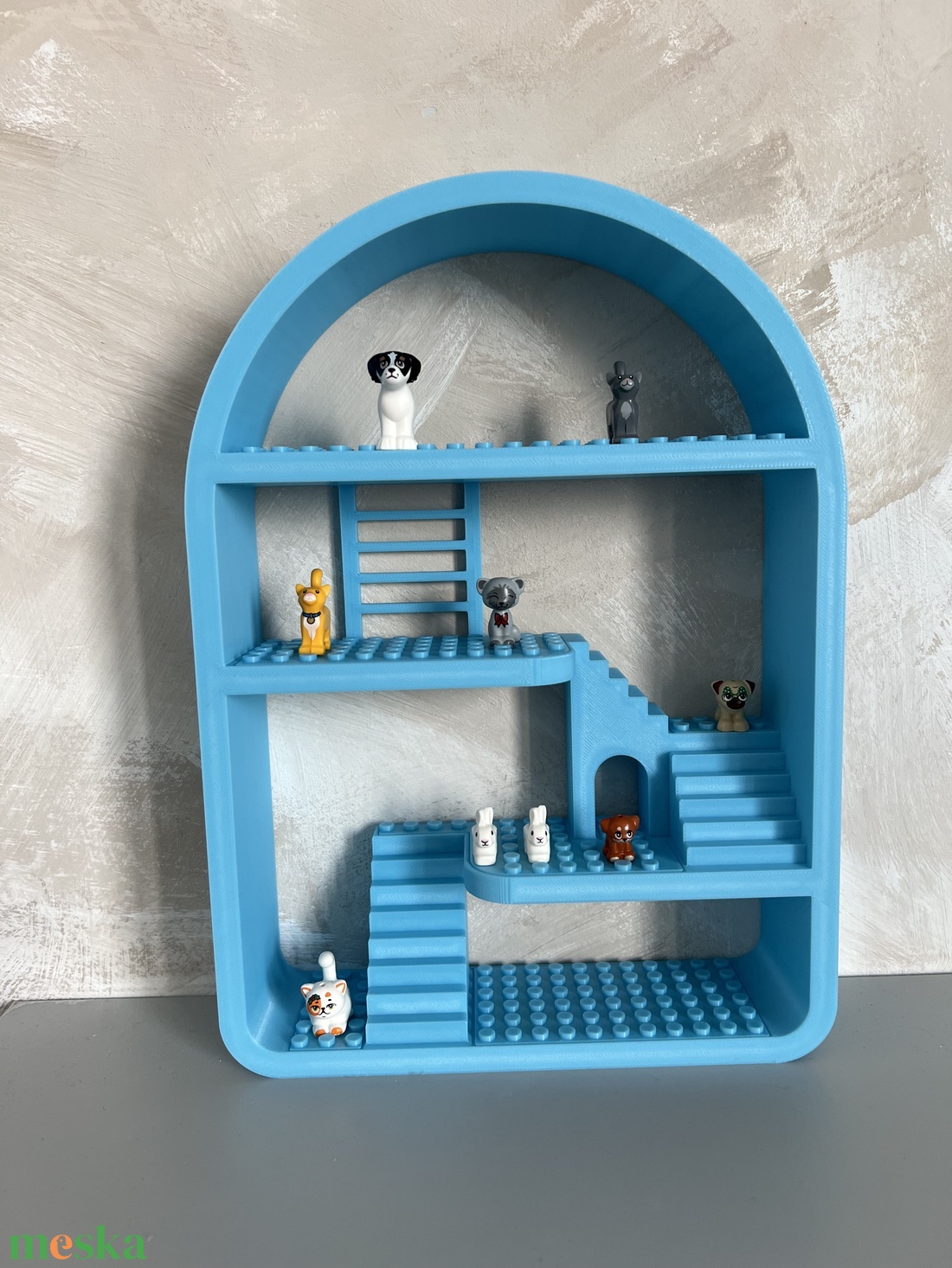 Húsvéti ajándék fiúknak Világítós játéktároló polc Gyerekszoba LEGO dekoráció - játék & sport - építőjáték - Meska.hu