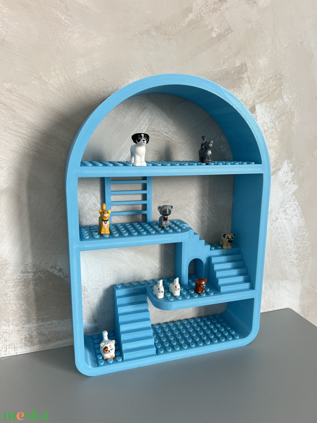 Húsvéti ajándék fiúknak Világítós játéktároló polc Gyerekszoba LEGO dekoráció - játék & sport - építőjáték - Meska.hu