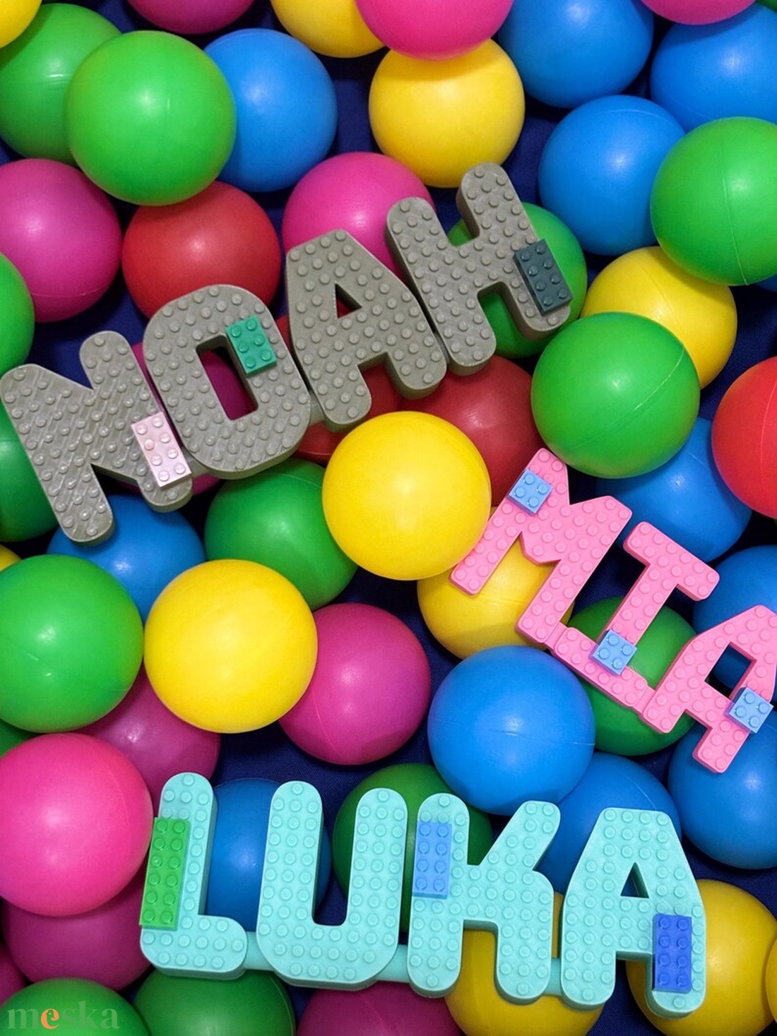 LEGO név - baba - mama - babaszoba dekoráció - gyerek névtábla - Meska.hu