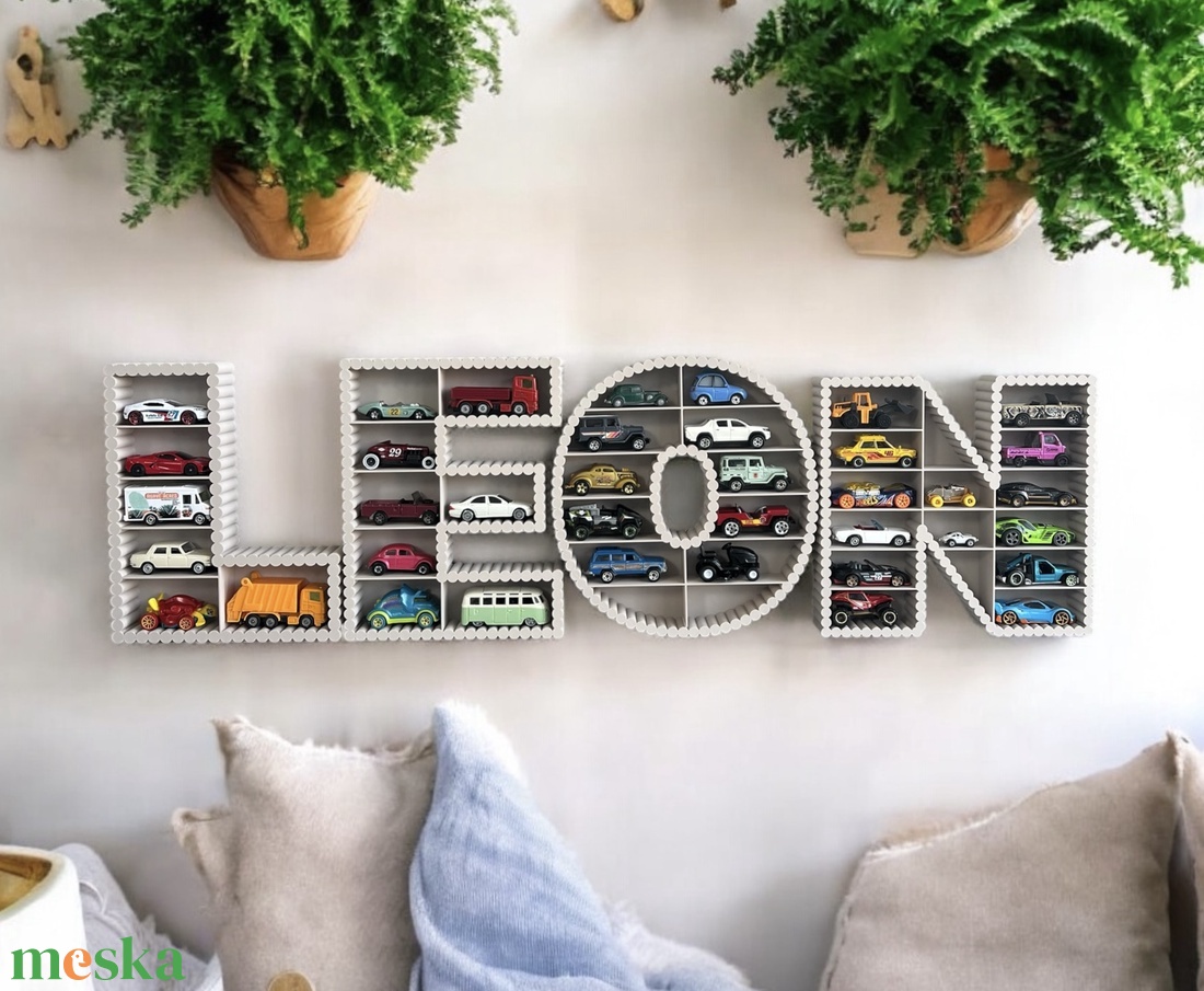Matchbox fali tároló Hot Wheels polc Kisautó Játék tartó - 3D nyomtatott - fenntartható - modern - Montessori - baba - mama - babaszobabútor - játéktároló - Meska.hu