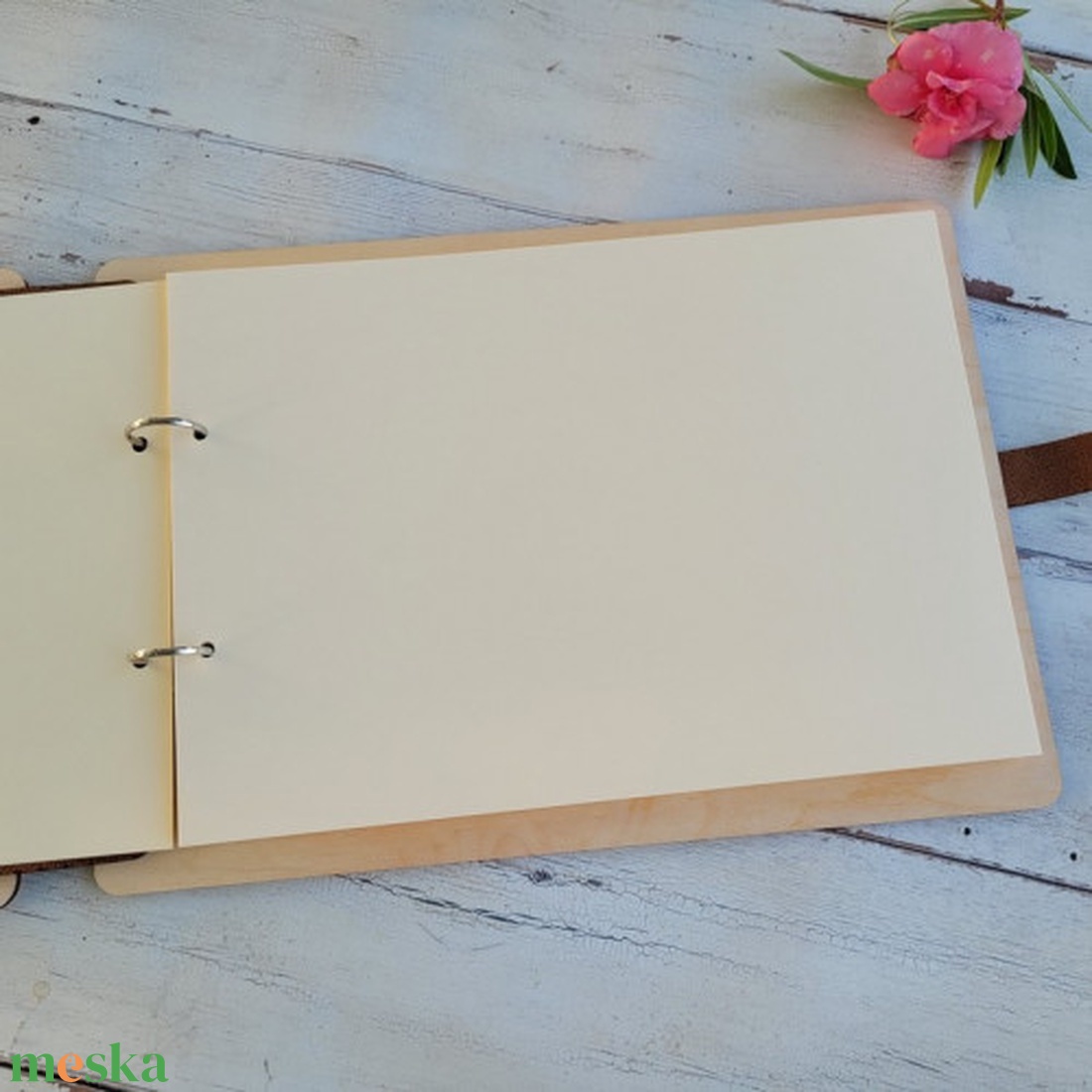 Esküvői vendégkönyv - emlékkönyv fa borítóval - esküvő - emlék & ajándék - vendégkönyv - Meska.hu