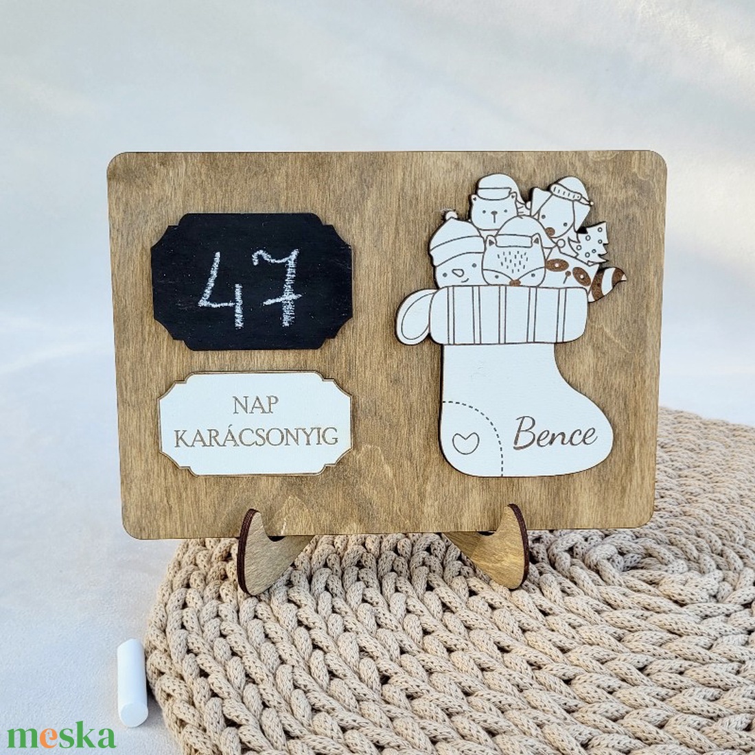 Karácsonyi visszaszámláló - karácsony - adventi díszek - adventi naptár - Meska.hu
