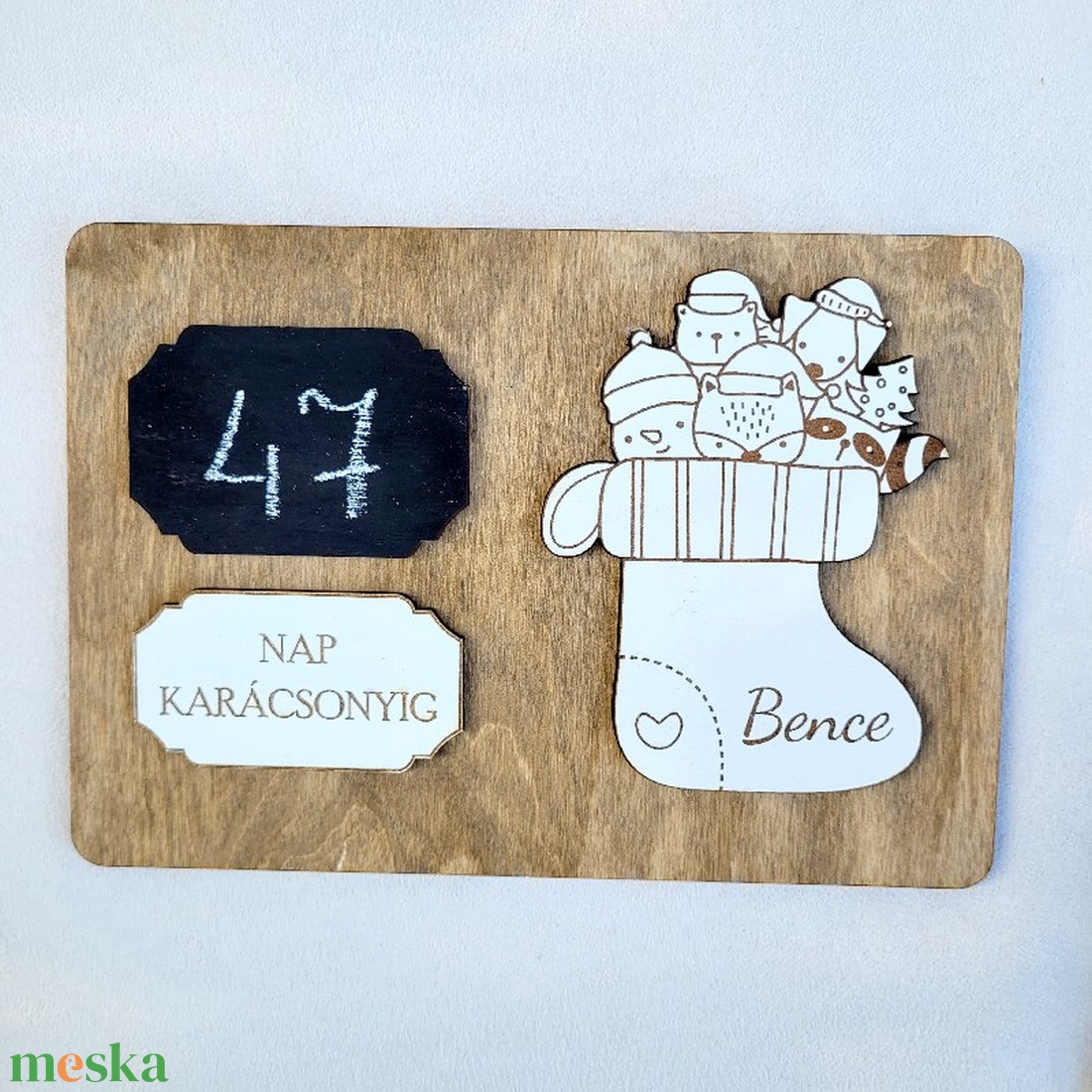 Karácsonyi visszaszámláló - karácsony - adventi díszek - adventi naptár - Meska.hu