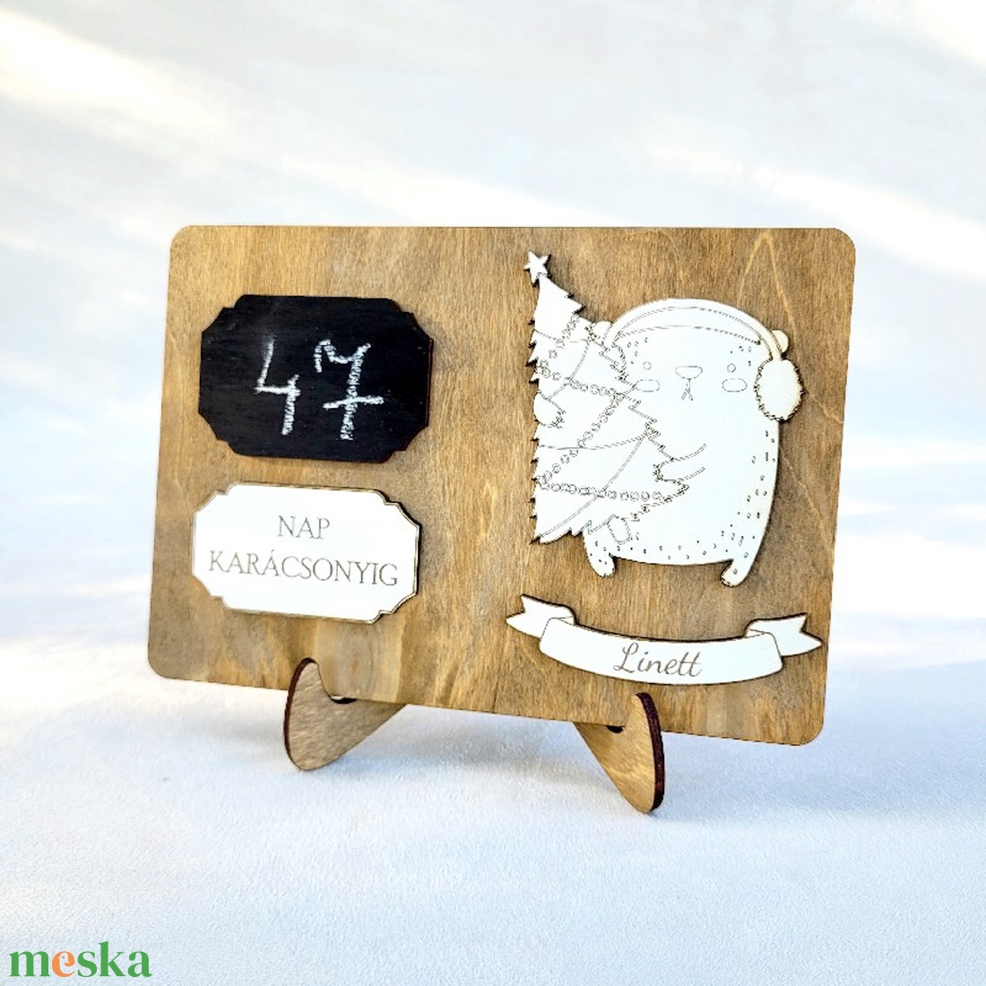 Karácsonyi visszaszámláló - karácsony - adventi díszek - adventi naptár - Meska.hu