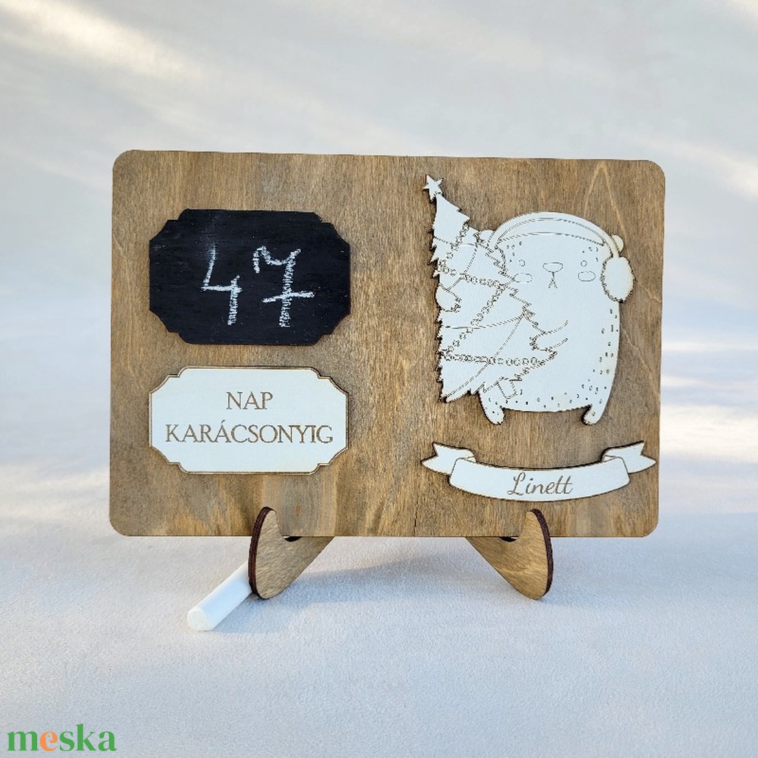 Karácsonyi visszaszámláló - karácsony - adventi díszek - adventi naptár - Meska.hu