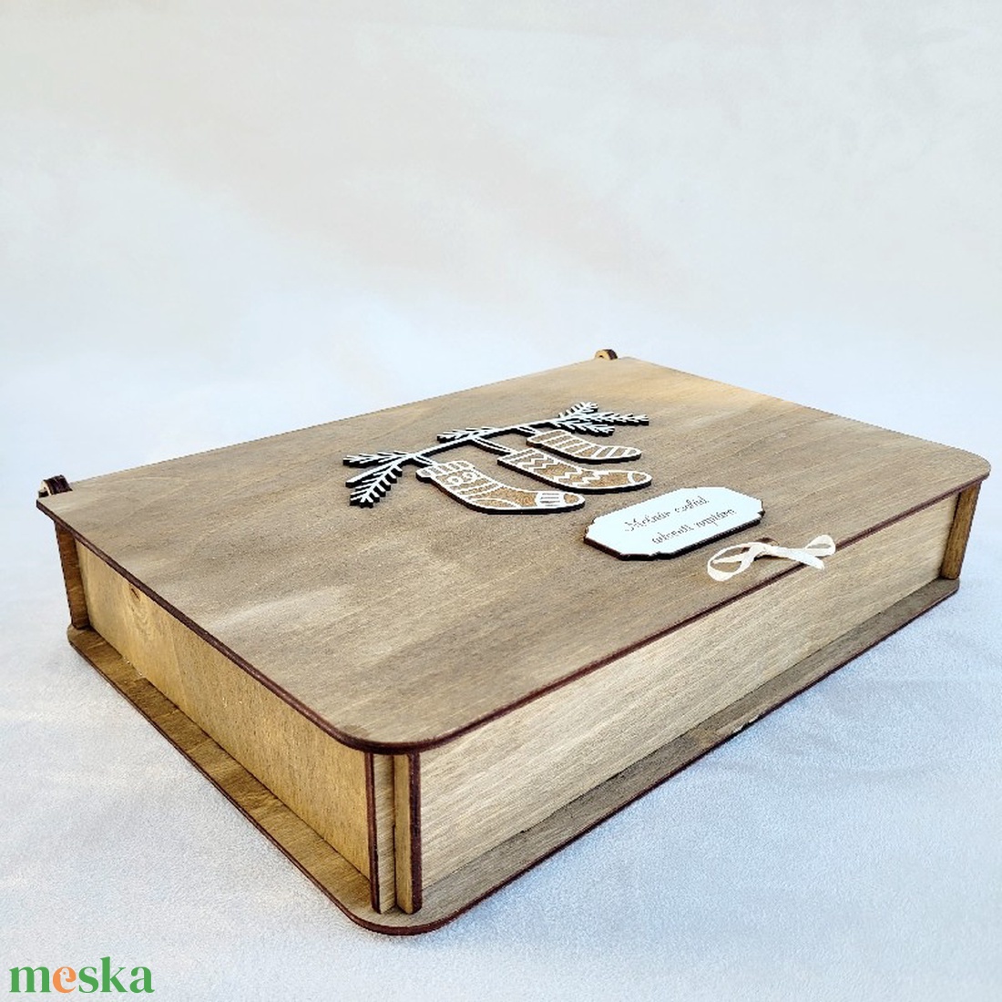 Adventi naptár - fa dobozban - karácsony - adventi díszek - adventi naptár - Meska.hu