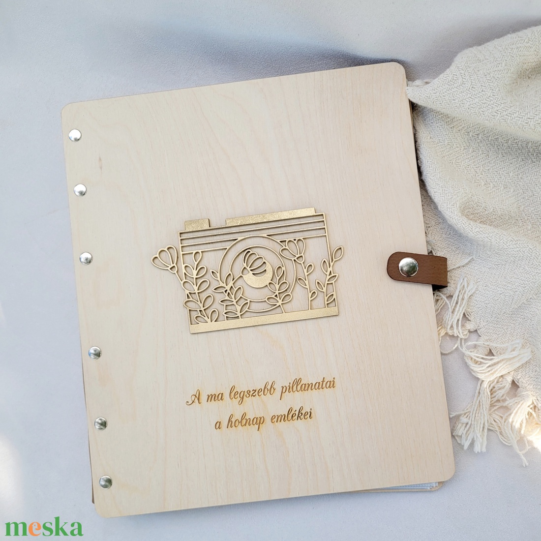Fotóalbum egyedi gravírozással - esküvő - emlék & ajándék - album & fotóalbum - Meska.hu