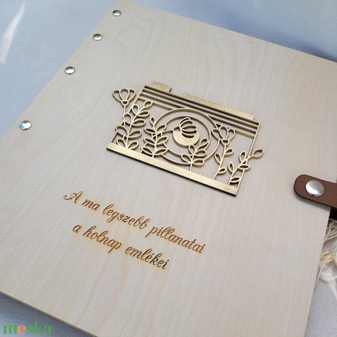 Fotóalbum egyedi gravírozással - esküvő - emlék & ajándék - album & fotóalbum - Meska.hu
