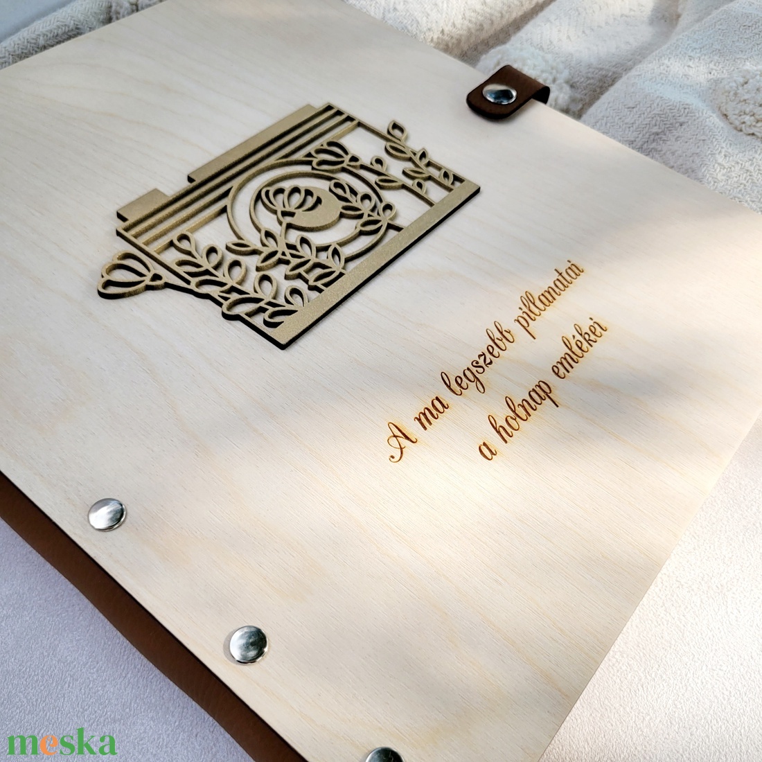 Fotóalbum egyedi gravírozással - esküvő - emlék & ajándék - album & fotóalbum - Meska.hu