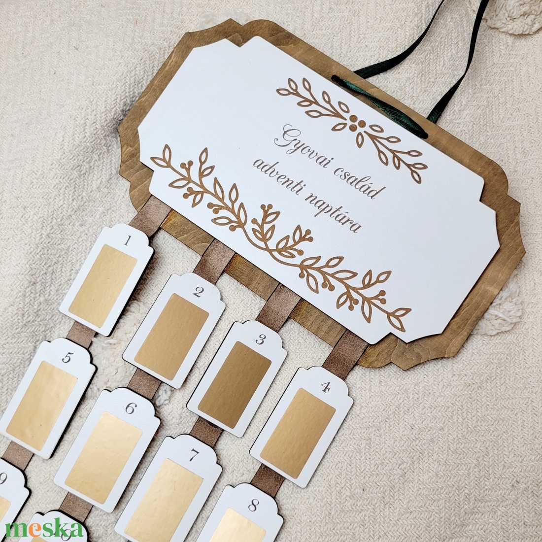 Adventi naptár - kaparós ablakokkal - karácsony - adventi díszek - adventi naptár - Meska.hu