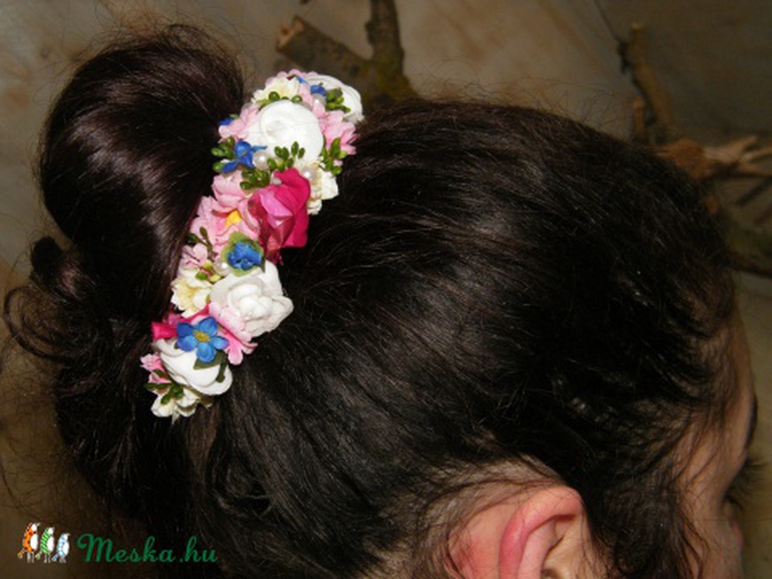 Menyasszonyi vagy koszorúslány fejdísz -  - Meska.hu