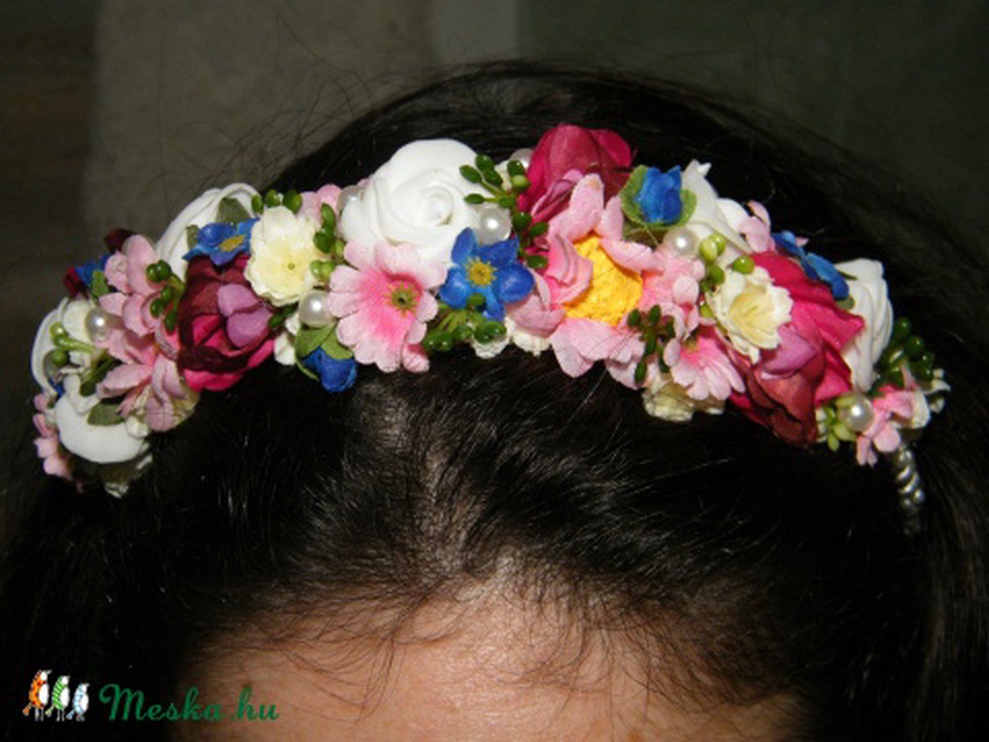 Menyasszonyi vagy koszorúslány fejdísz -  - Meska.hu