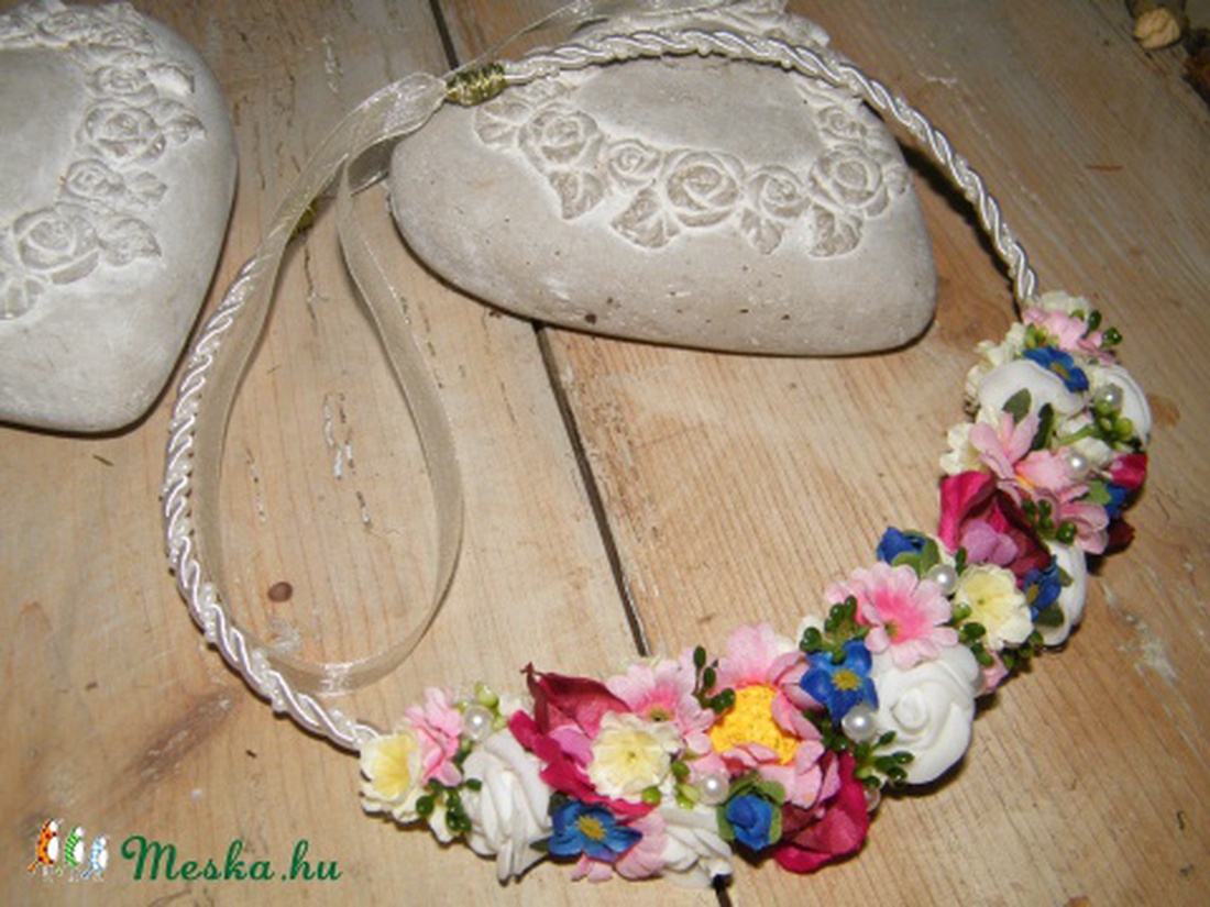 Menyasszonyi vagy koszorúslány fejdísz -  - Meska.hu