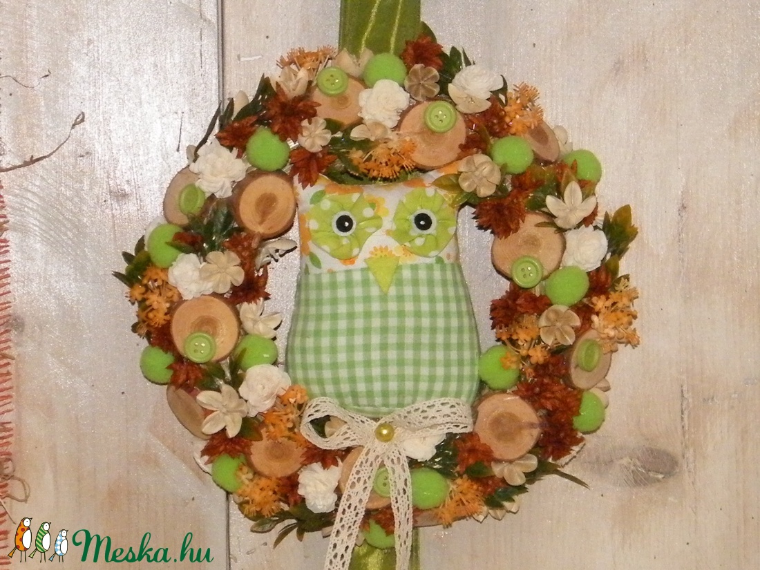 Baglyos ajtódísz -  - Meska.hu