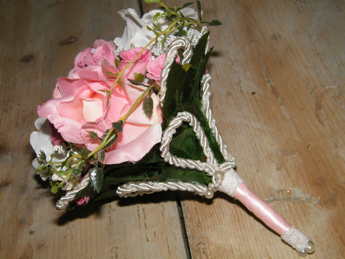 Csipkerózsa menyasszonyi csokor -  - Meska.hu