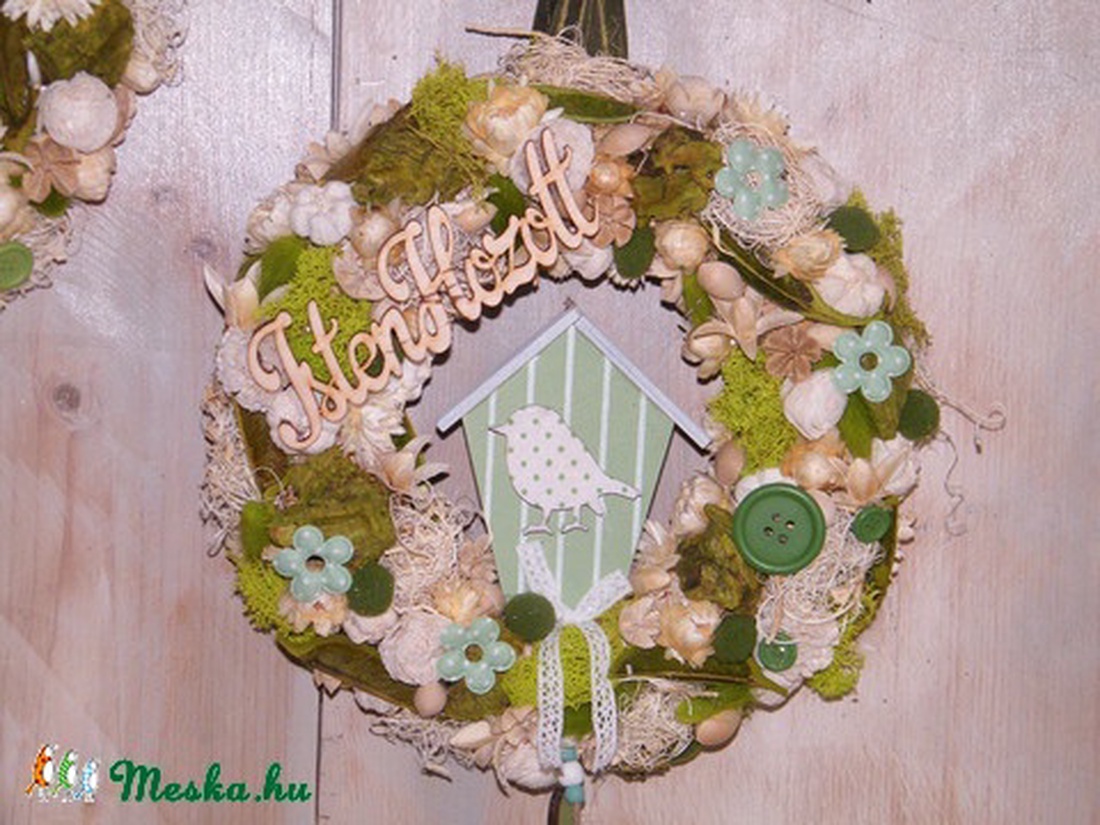 Rusztikus, vintázs ajtódísz -  - Meska.hu