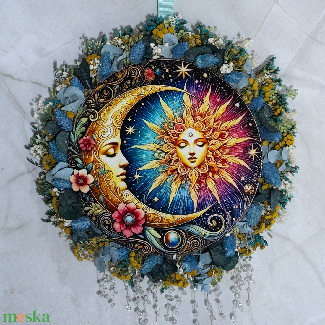 Nap�Hold Harmónia � kristályfényes ajtódísz - otthon & életmód - dekoráció - ajtó- és ablak dekoráció - ajtódísz & kopogtató - Meska.hu