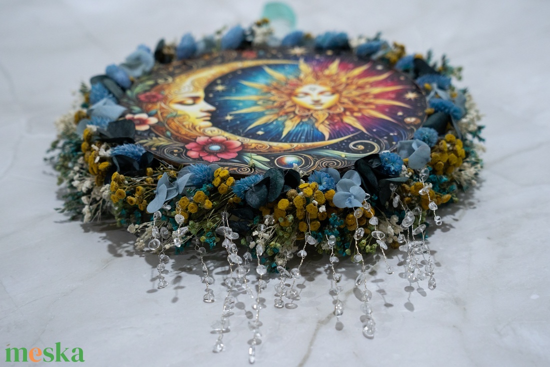 Nap�Hold Harmónia � kristályfényes ajtódísz - otthon & életmód - dekoráció - ajtó- és ablak dekoráció - ajtódísz & kopogtató - Meska.hu